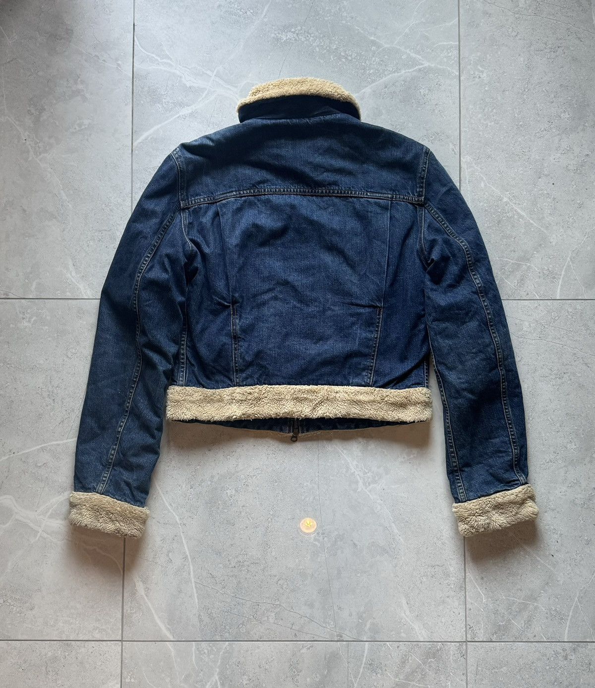 Levi's Levis vintage sherpa denim jeans jacket rare Size L / US 10 / IT 46 - 5 Thumbnail