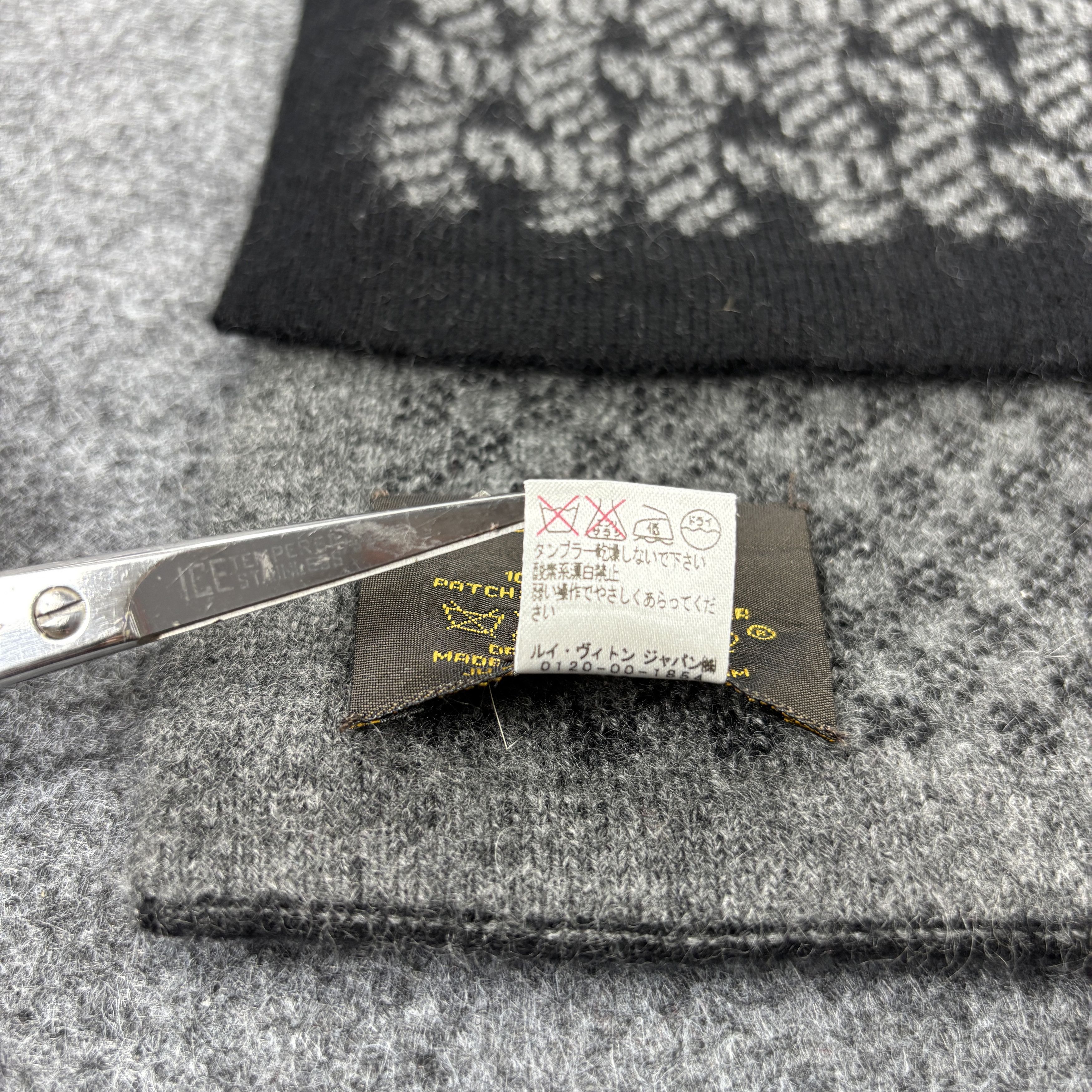Louis Vuitton × Vintage GF10727 Louis Vuitton Scarf Neck Wear Muffler Nova Check Size ONE SIZE - 7 Thumbnail