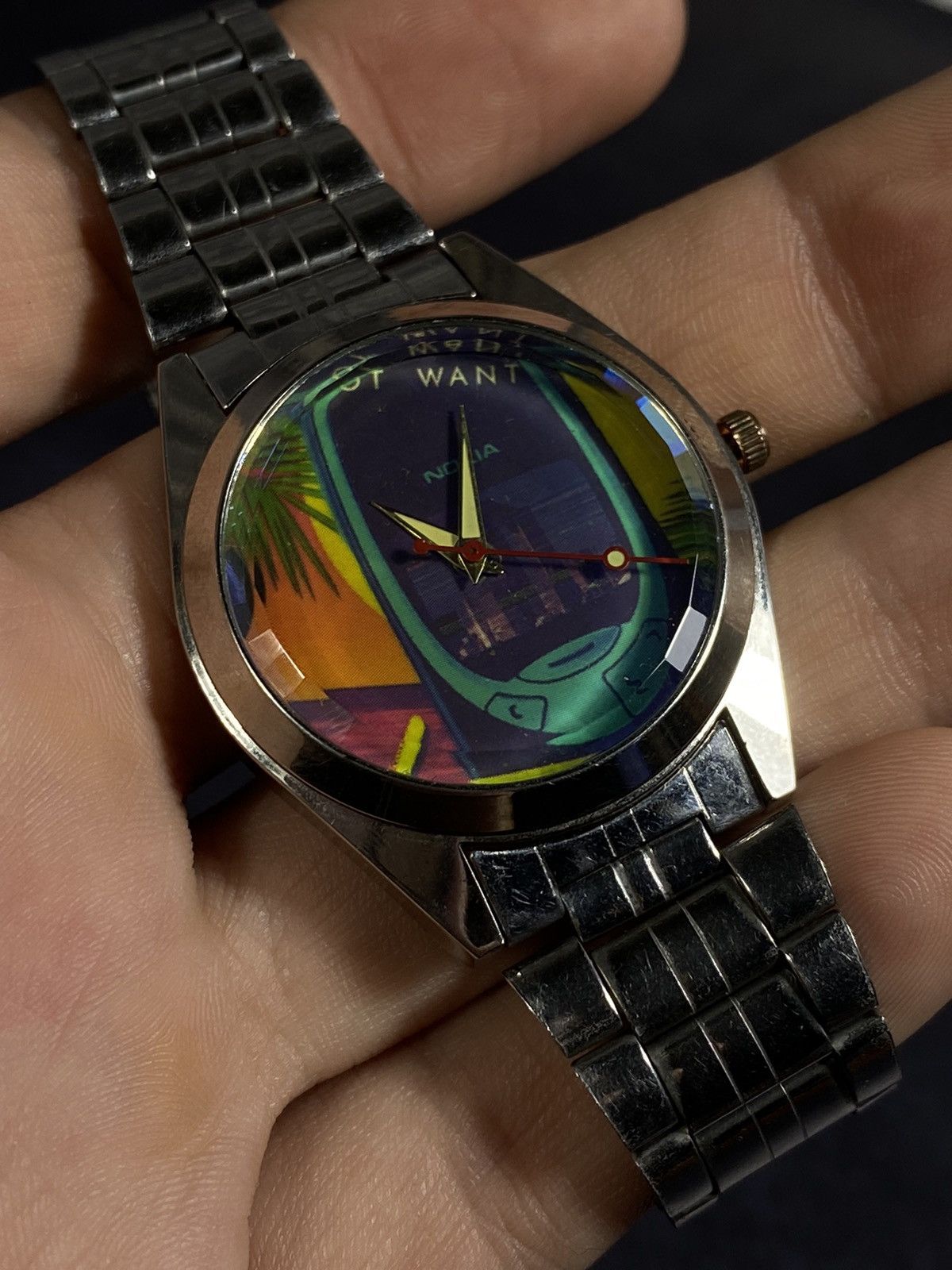 Japanese Brand Vintage Futuristic Quartz Watch with New Strap Size ONE SIZE - 11 Thumbnail
