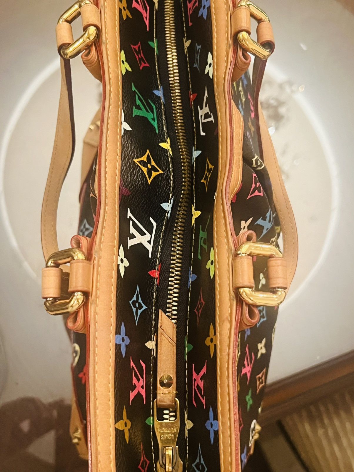 Louis Vuitton LOUIS VUITTON Monogram Multicolor Sharleen GM Tote Bag Noir Size ONE SIZE - 19 Thumbnail