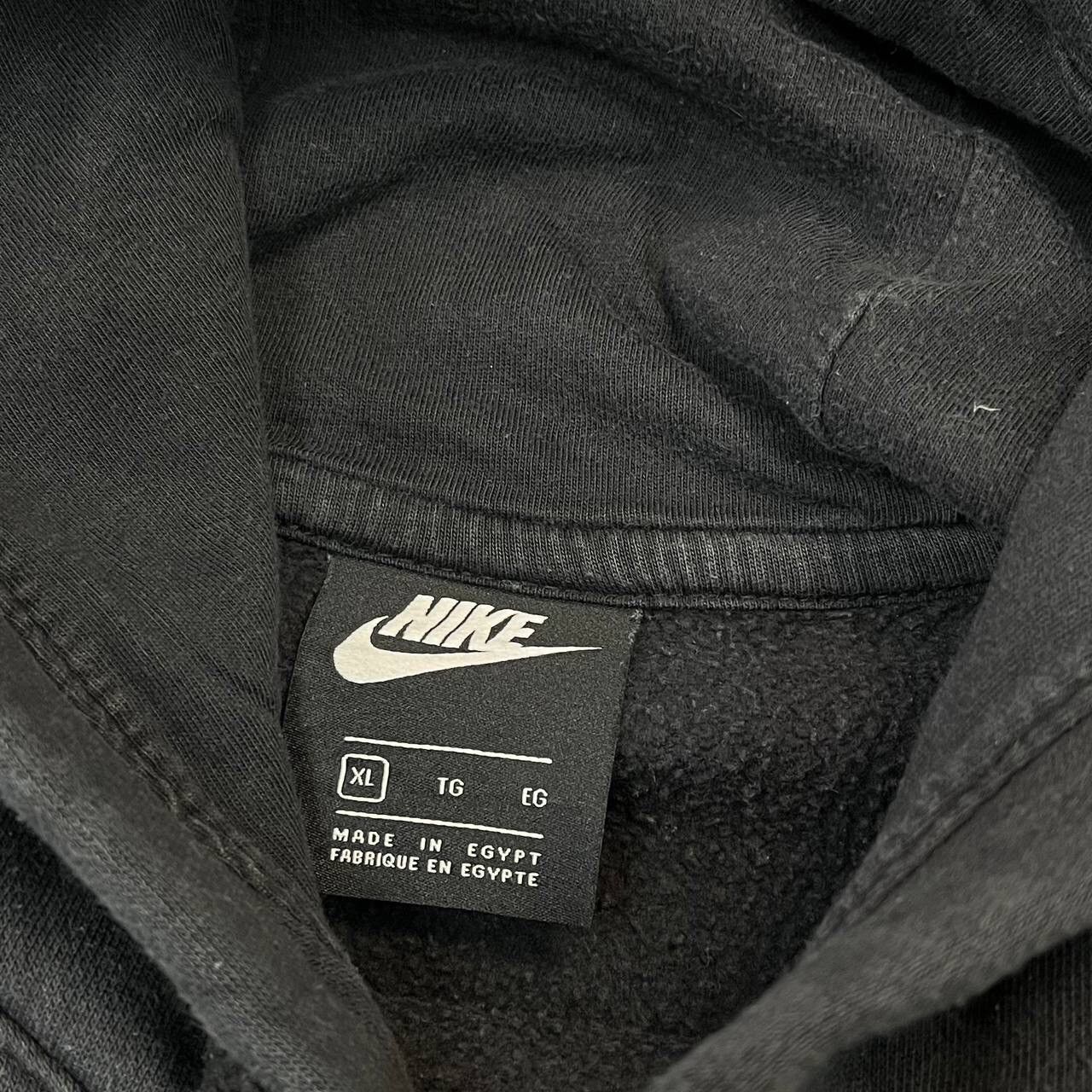 Nike Vintage Nike Black Drill Hoodie Mini Swoosh Y2K Size XL Size US XL / EU 56 / 4 - 4 Thumbnail