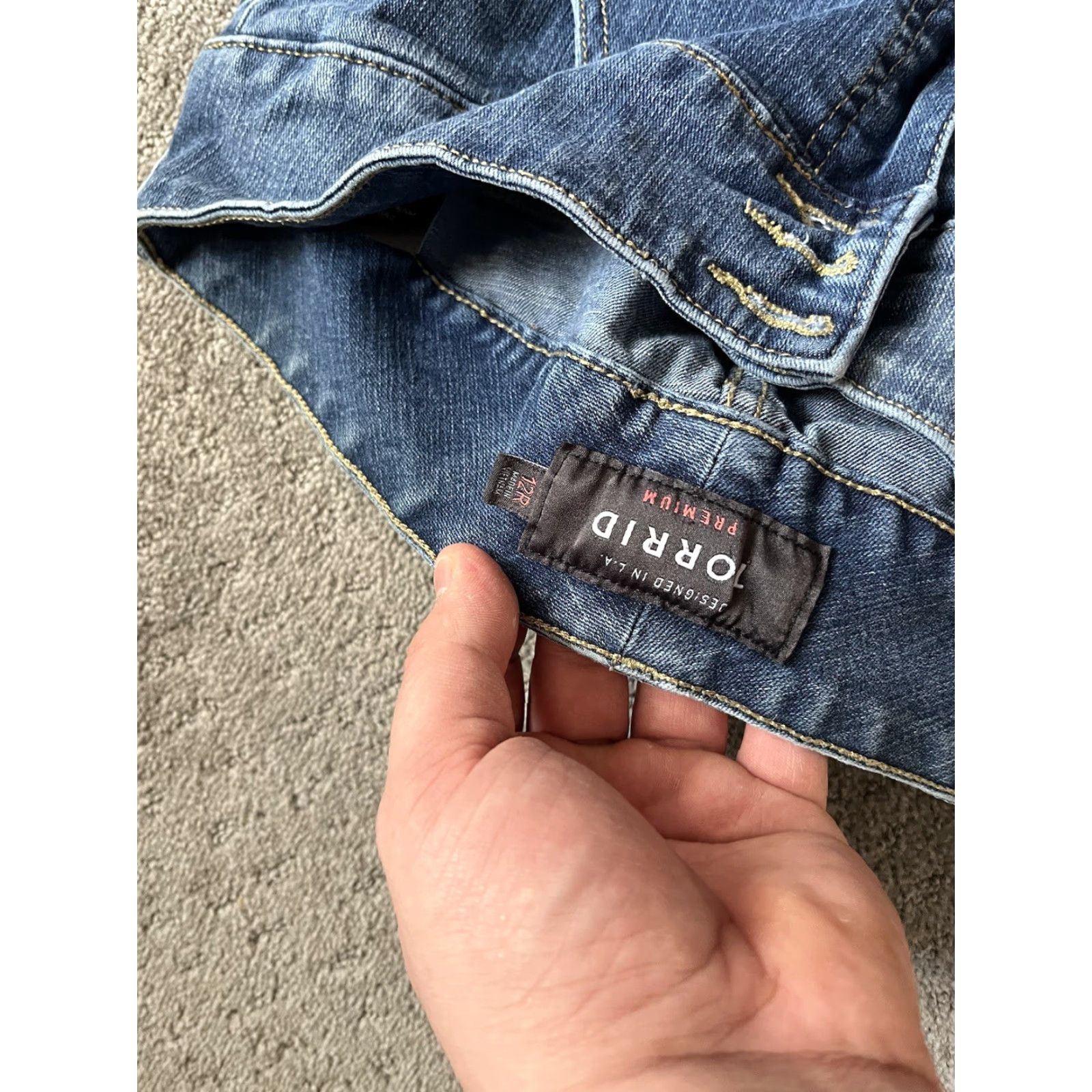 Torrid Torrid Jeans Women’s 12R High Rise Blue Denim Stretch 5-Pocket Regular Skinny City Hipster Rock Vintage: No Size 34" / US 12 / IT 48 - 5 Thumbnail