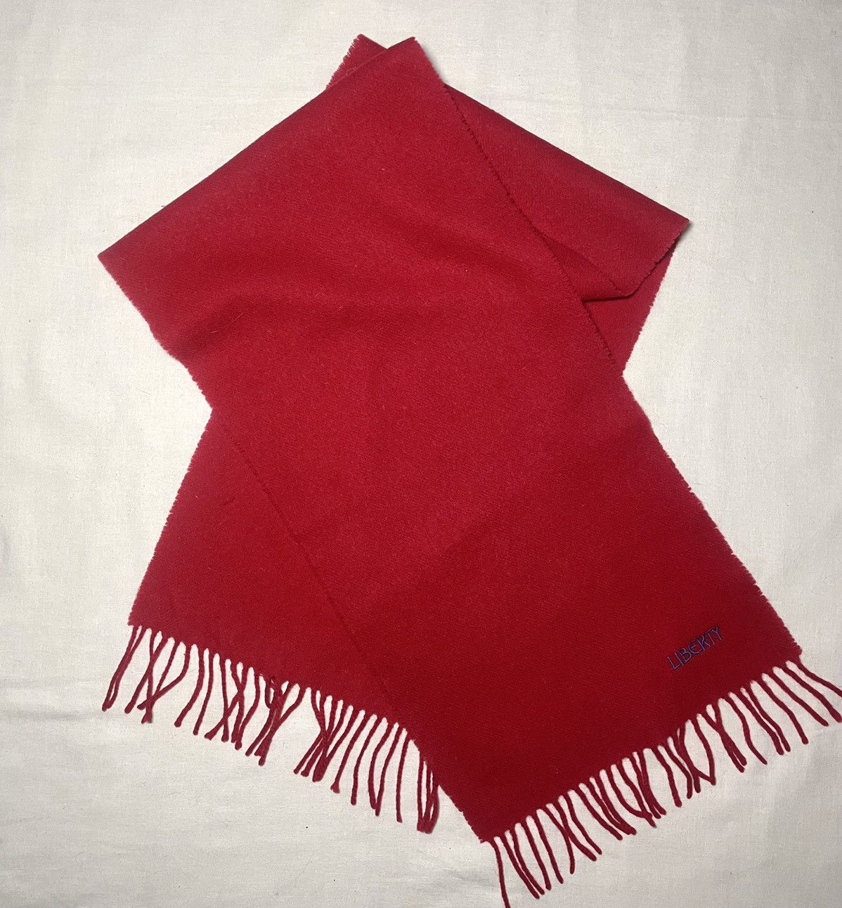 Liberty × Liberty London Liberty red wool scarf Size ONE SIZE - 4 Thumbnail