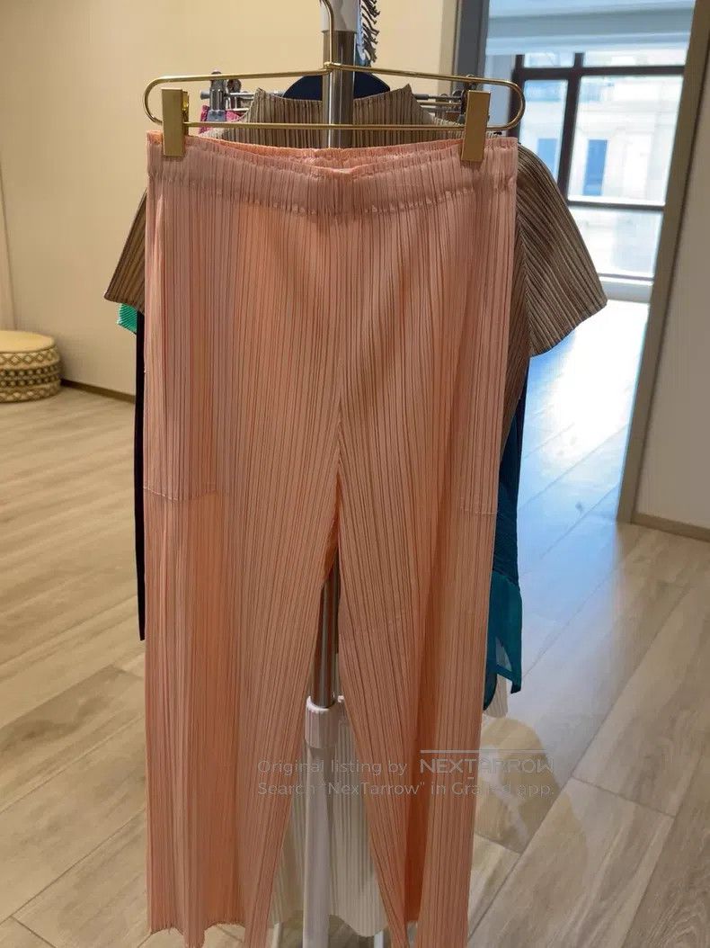 Issey Miyake Issey Miyake Pink Ruched Pants Size 25" / US 0 / IT 36 - 3 Thumbnail