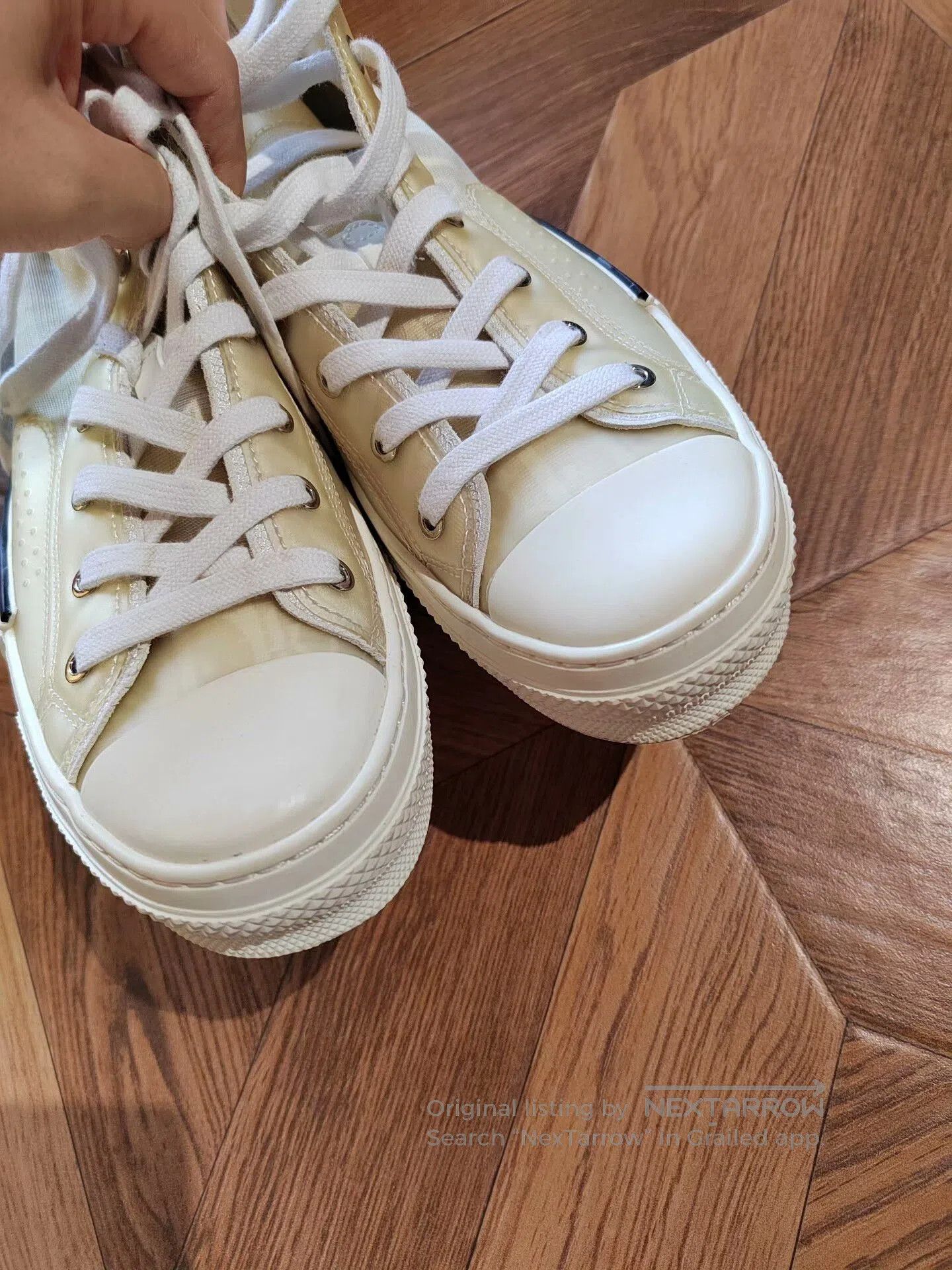 Dior Dior B23 High-Top Sneakers Beige. Size US 8 / EU 41 - 4 Thumbnail