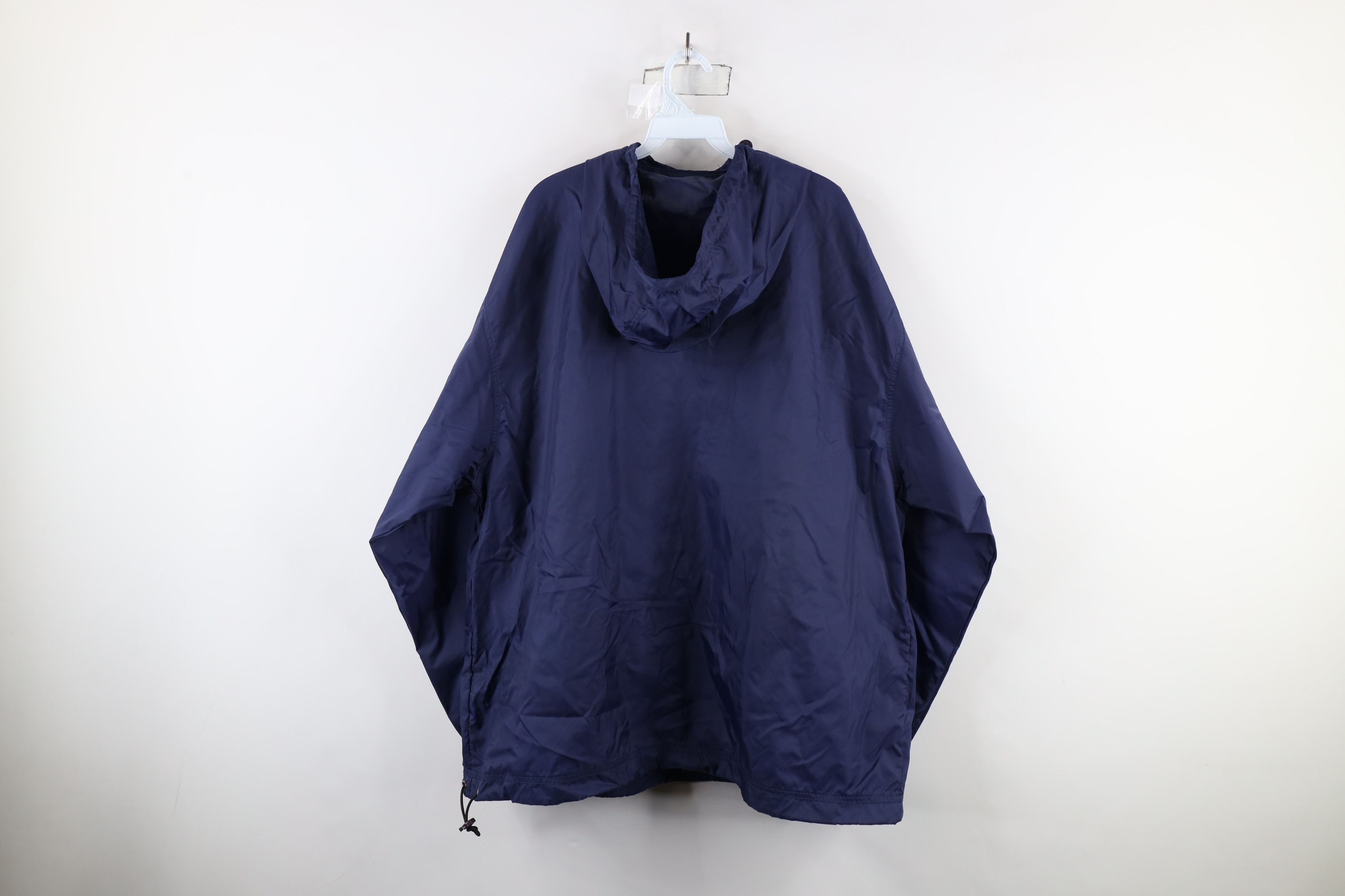 Vintage Vintage 90s Kansas University Half Zip Hooded Anorak Jacket Size US XXL / EU 58 / 5 - 12 Thumbnail