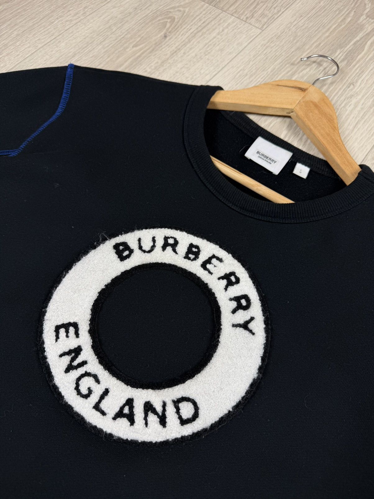 Burberry Burberry England Sweatshirt Big Logo Size L Size US L / EU 52-54 / 3 - 4 Thumbnail