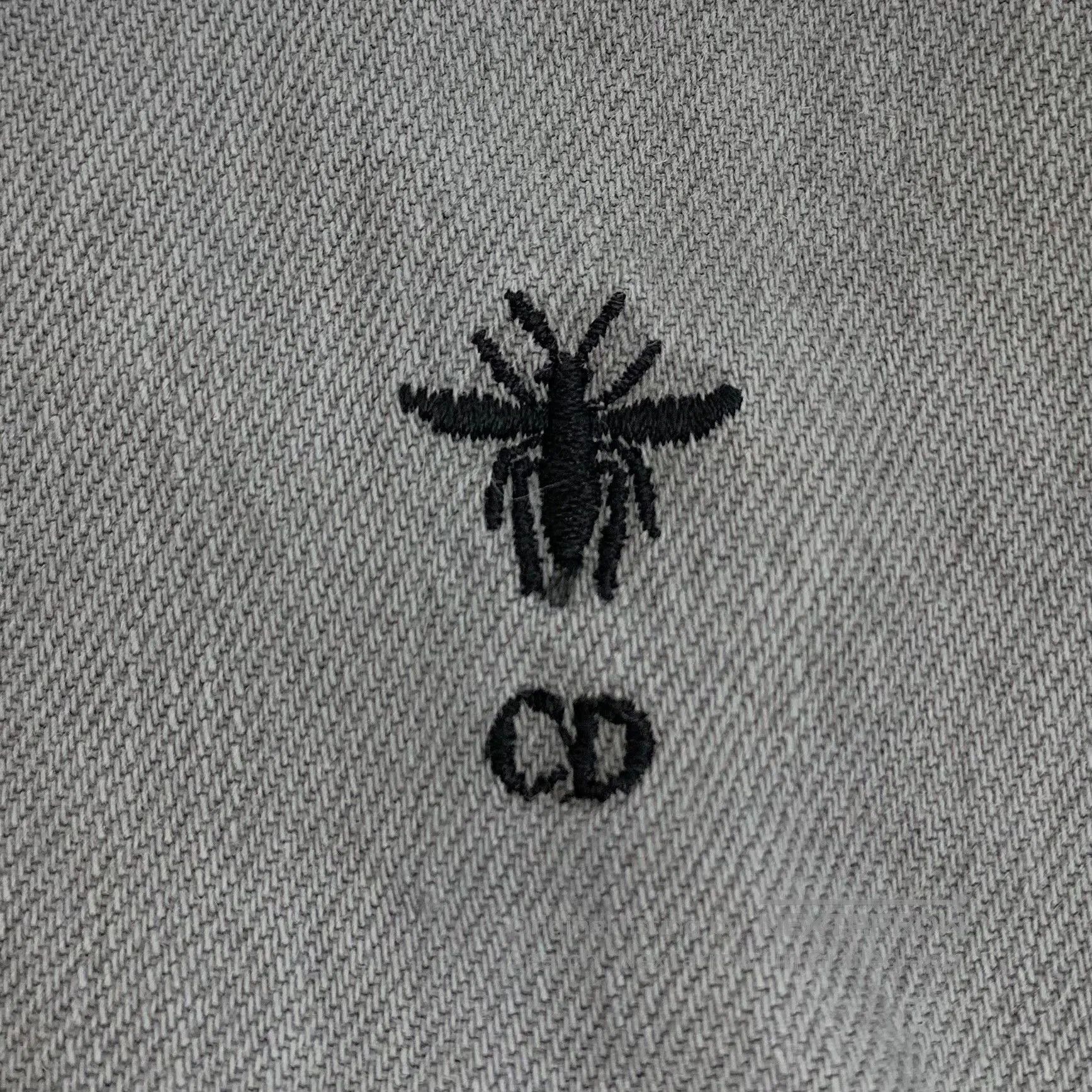 Dior Dior Gray Washed Bee Embroidery Denim Jacket. Size US S / EU 44-46 / 1 - 5 Thumbnail
