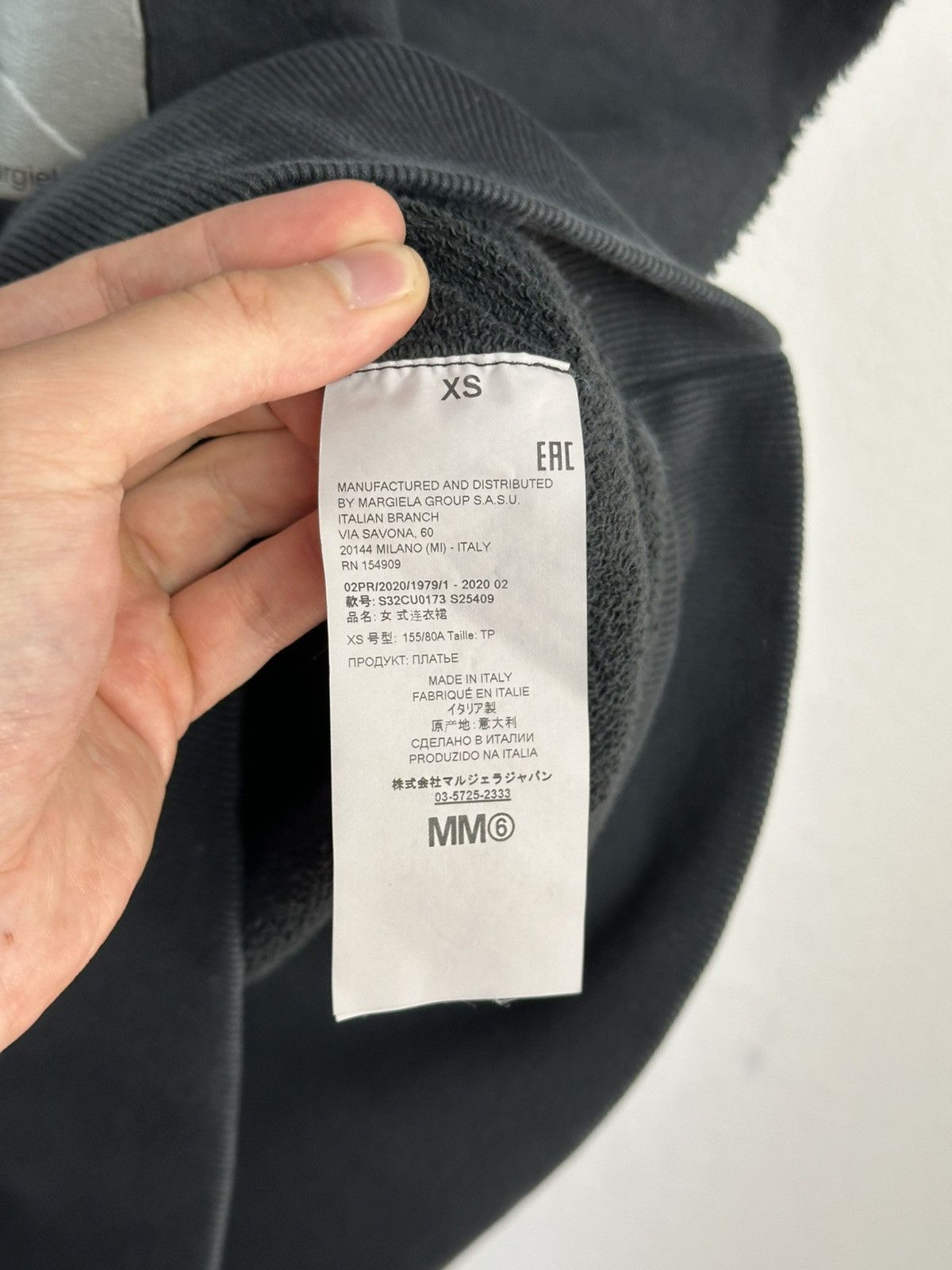 Maison Margiela MM6 Maison Martin Margiela Oversized Hoodie Dress Big Logo Size XS / US 0-2 / IT 36-38 - 11 Thumbnail