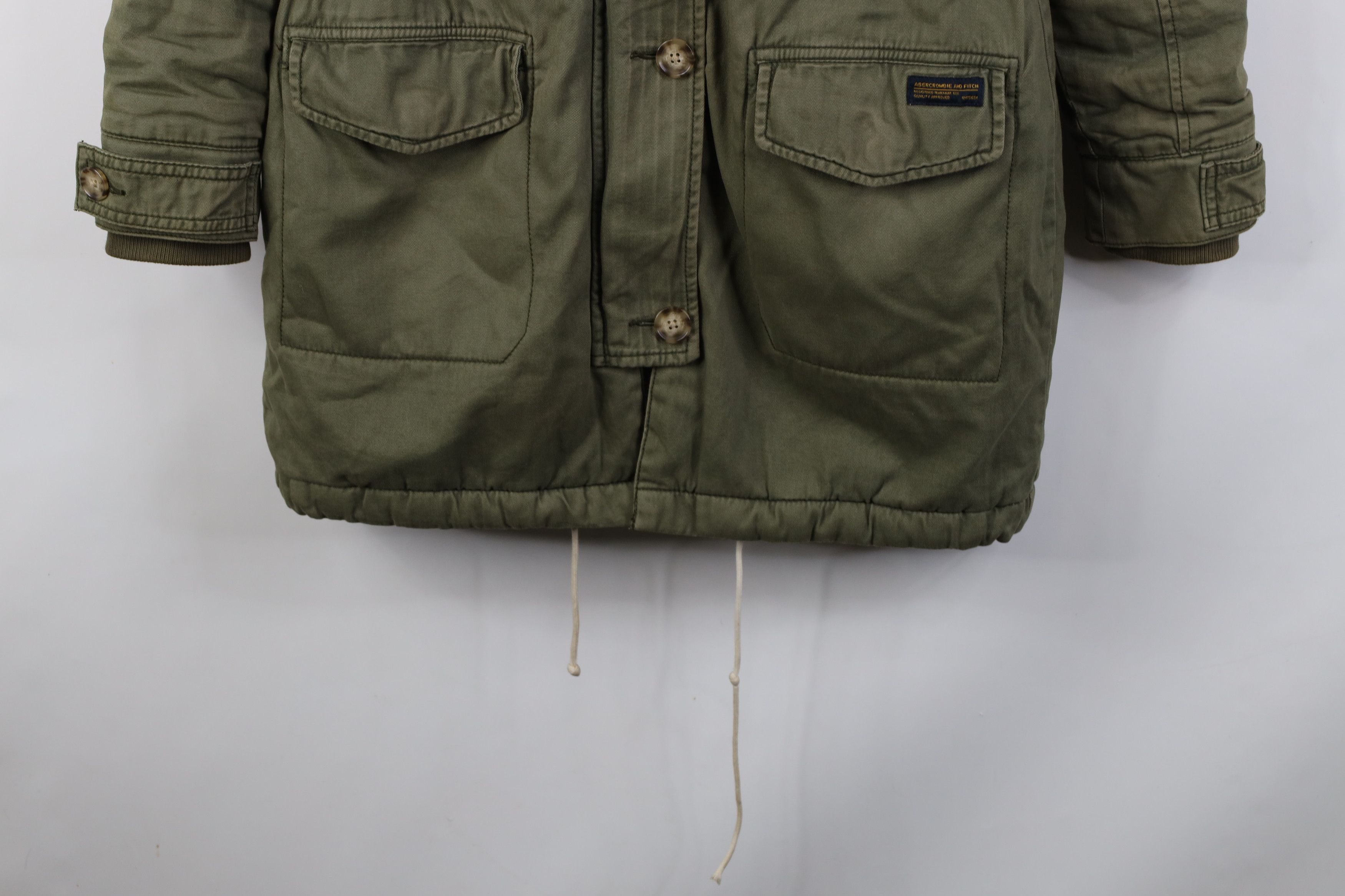 Abercrombie & Fitch Vintage Y2K Abercrombie & Fitch Lined Military Parka Jacket Size S / US 4 / IT 40 - 4 Thumbnail