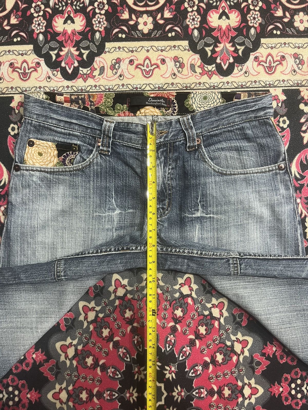 Kapital Vintage Japanese Brand Dominate Floral Sukajan Blue Jeans Size US 32 / EU 48 - 13 Thumbnail