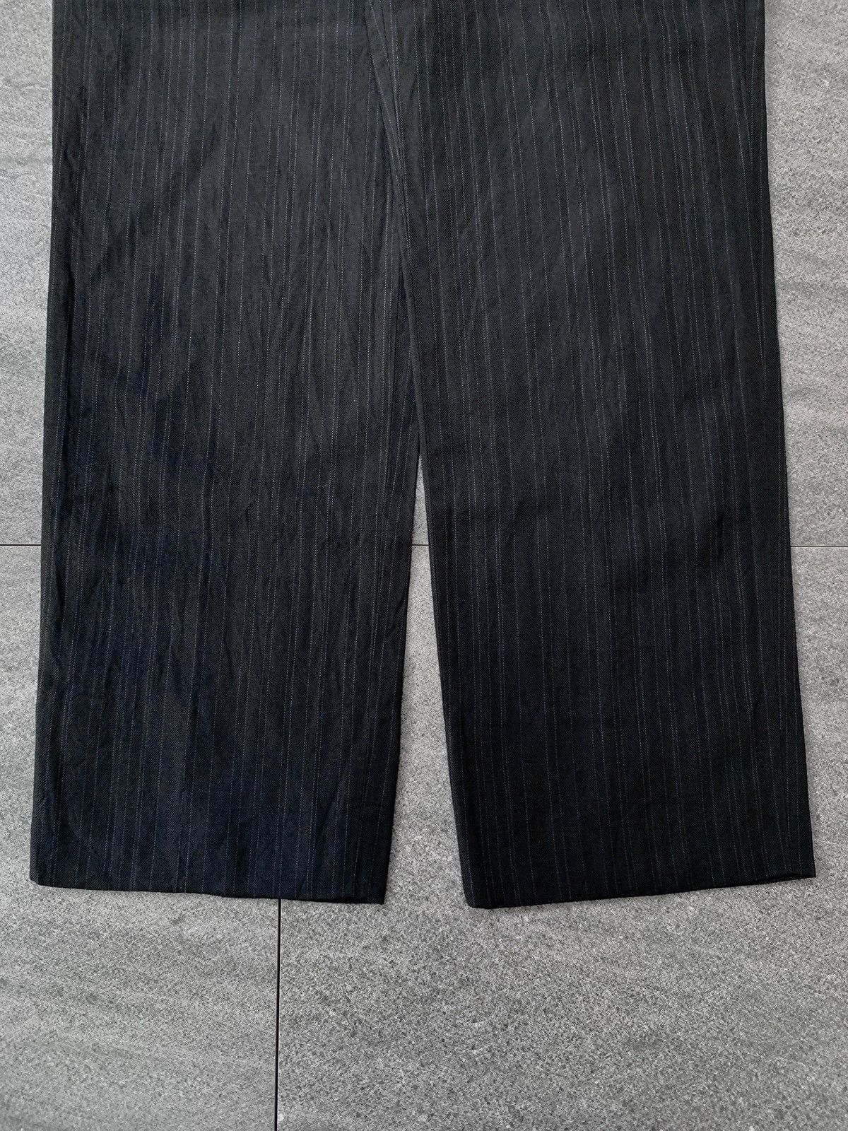 Comme des Garcons Homme Deux FREE TAX. Striped Linen Blend Trousers - 30” Size US 30 / EU 46 - 5 Thumbnail