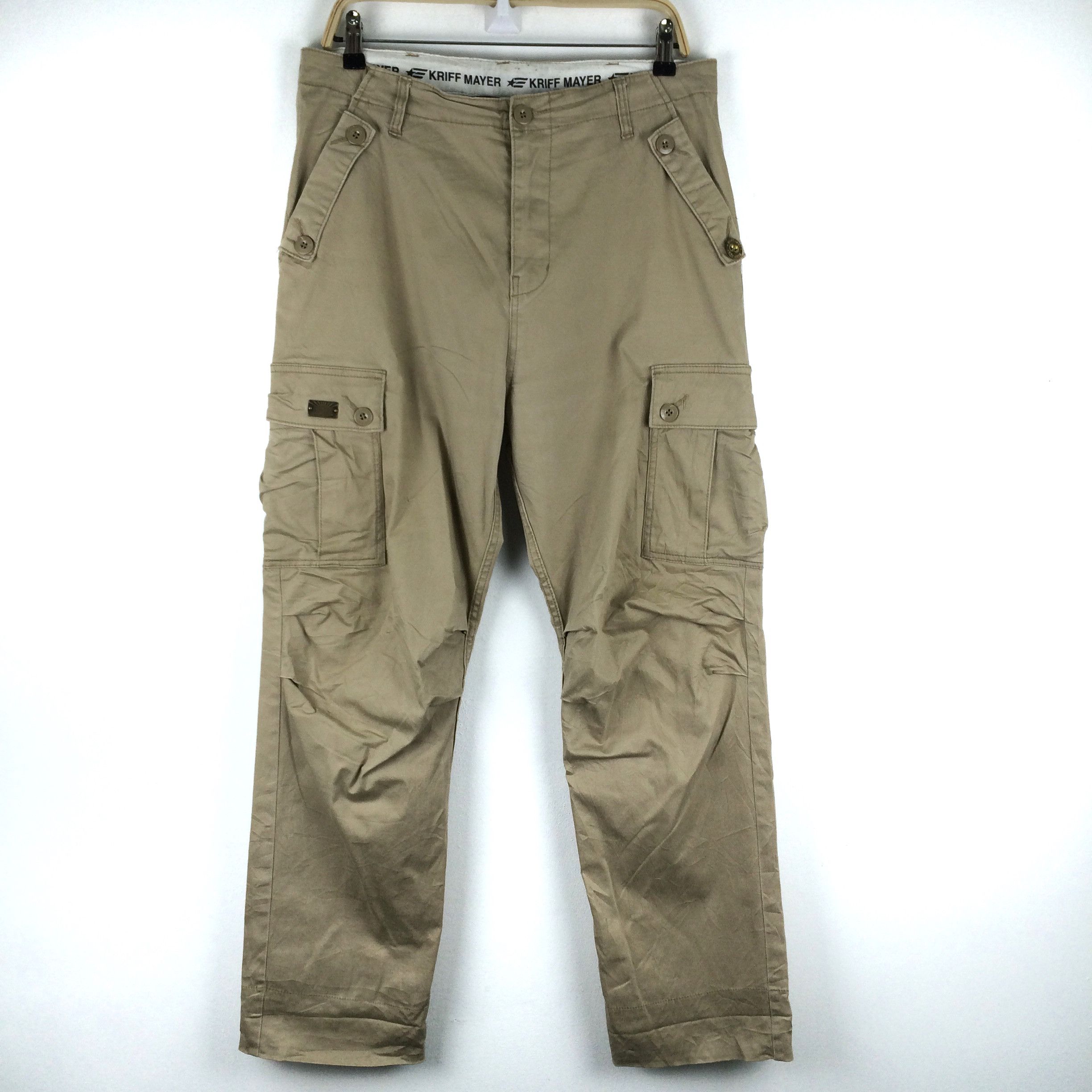 Japanese Brand X137 JAPAN KRIFF MAYER CARGO TACTICAL MILITARY STYLE PANTS Size US 36 / EU 52 - 1 Thumbnail