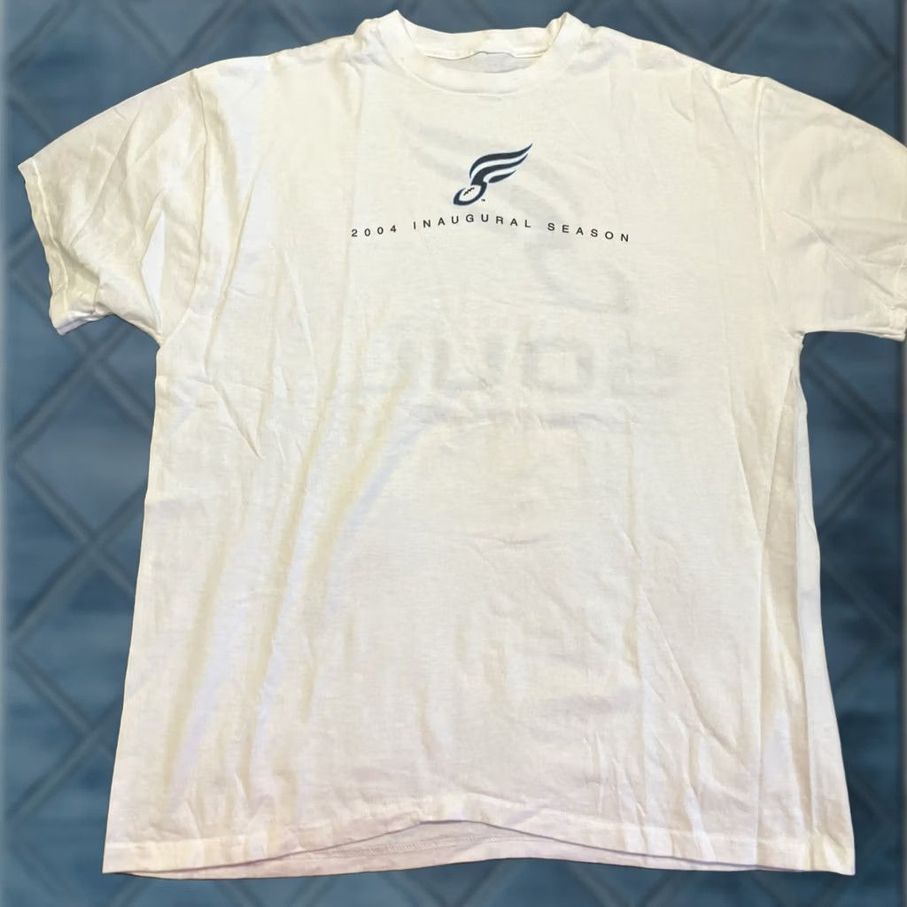 Vintage VINTAGE Philadelphia Soul Arena Football 2004 Inaugural Season T Shirt XL White Crew Neck Short Sleeve Men's Cotton Polyester Logo Graphic Print Size US XL / EU 56 / 4 - 1 Thumbnail