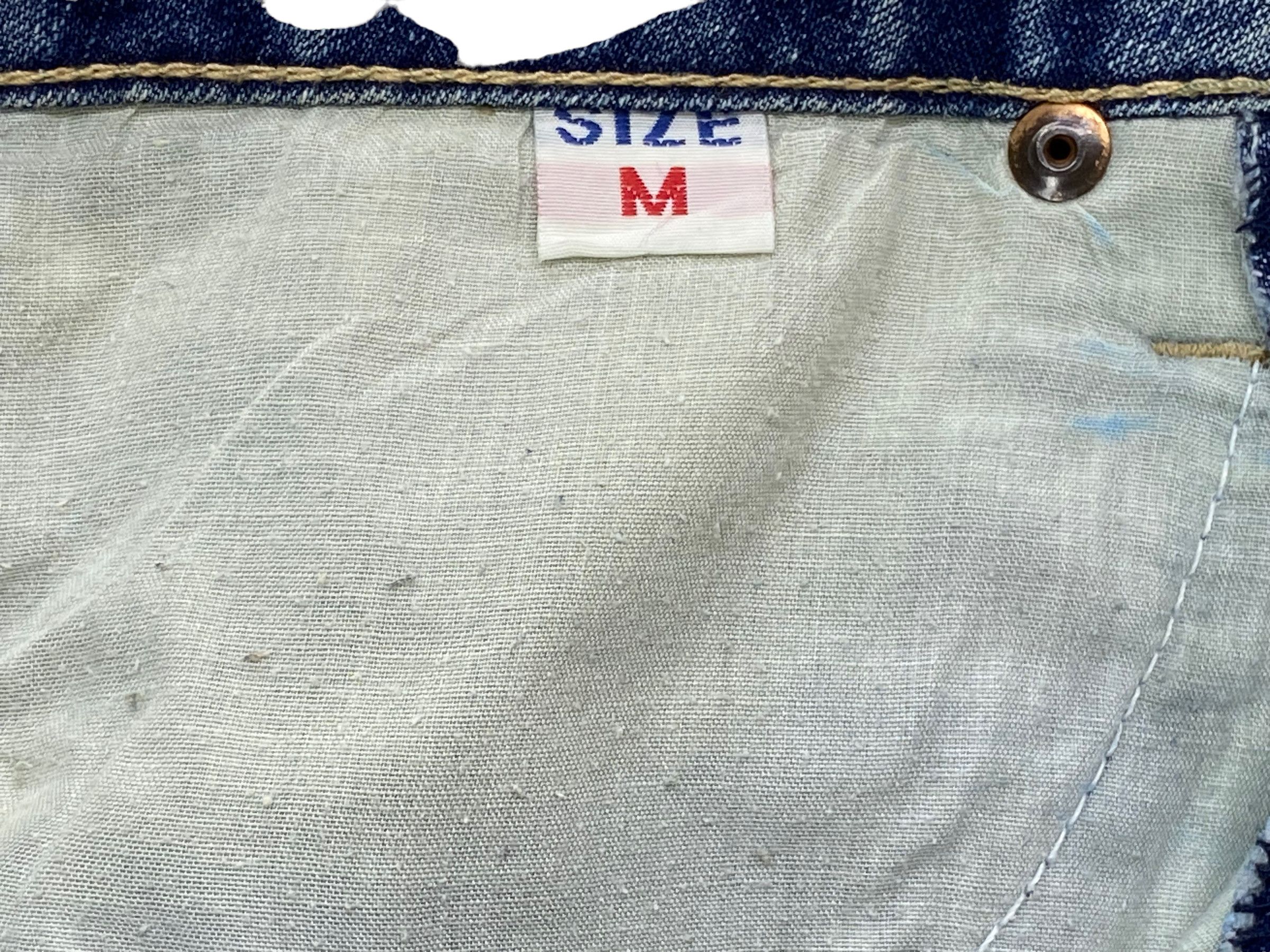Japanese Brand ASK II Hip Hop Skateboard Jeans Cargo Baggy Jeans Size US 28 / EU 44 - 9 Thumbnail