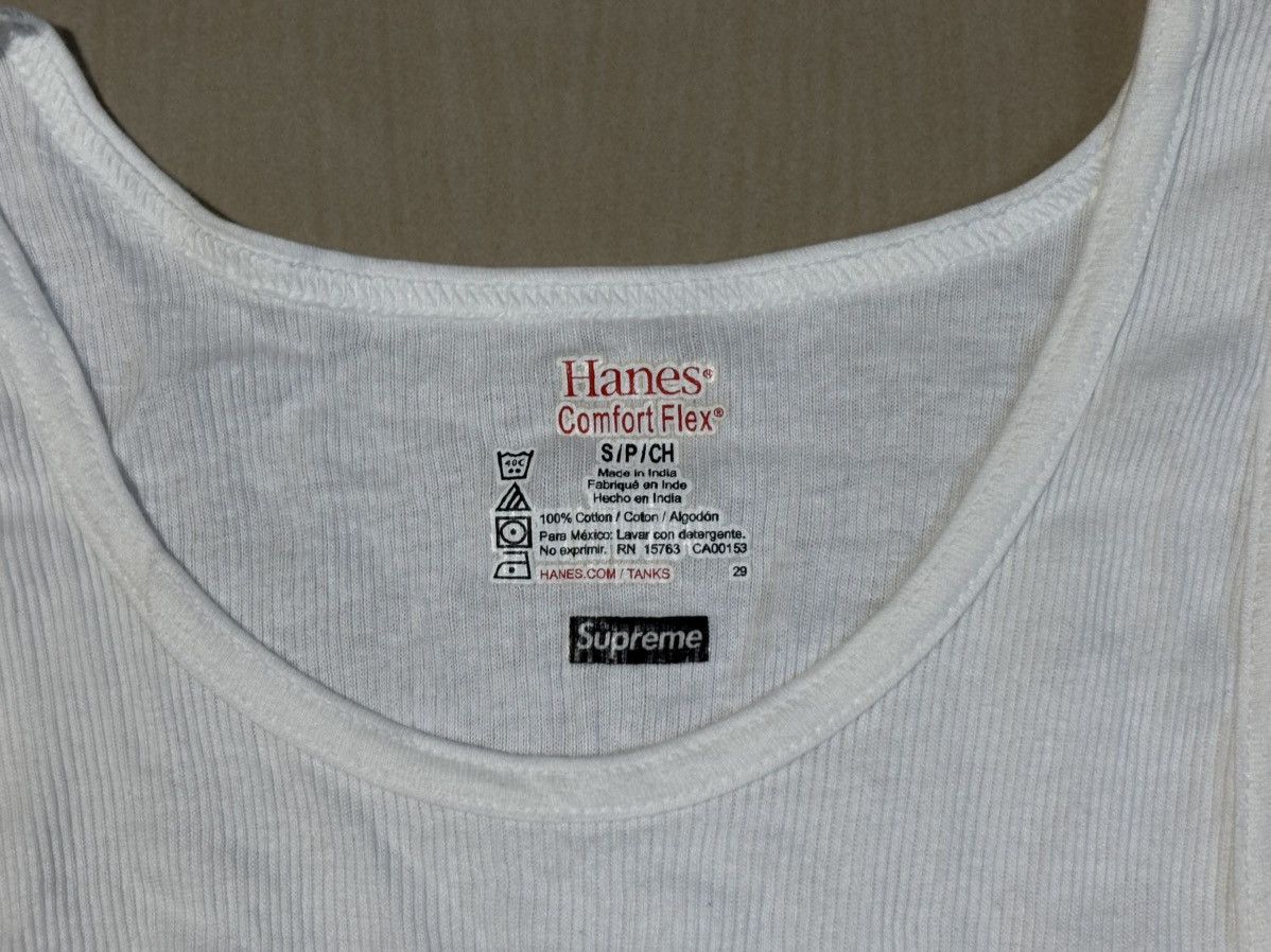 Supreme Supreme Hanes Tank Top ( Only One) White Size US S / EU 44-46 / 1 - 3 Thumbnail