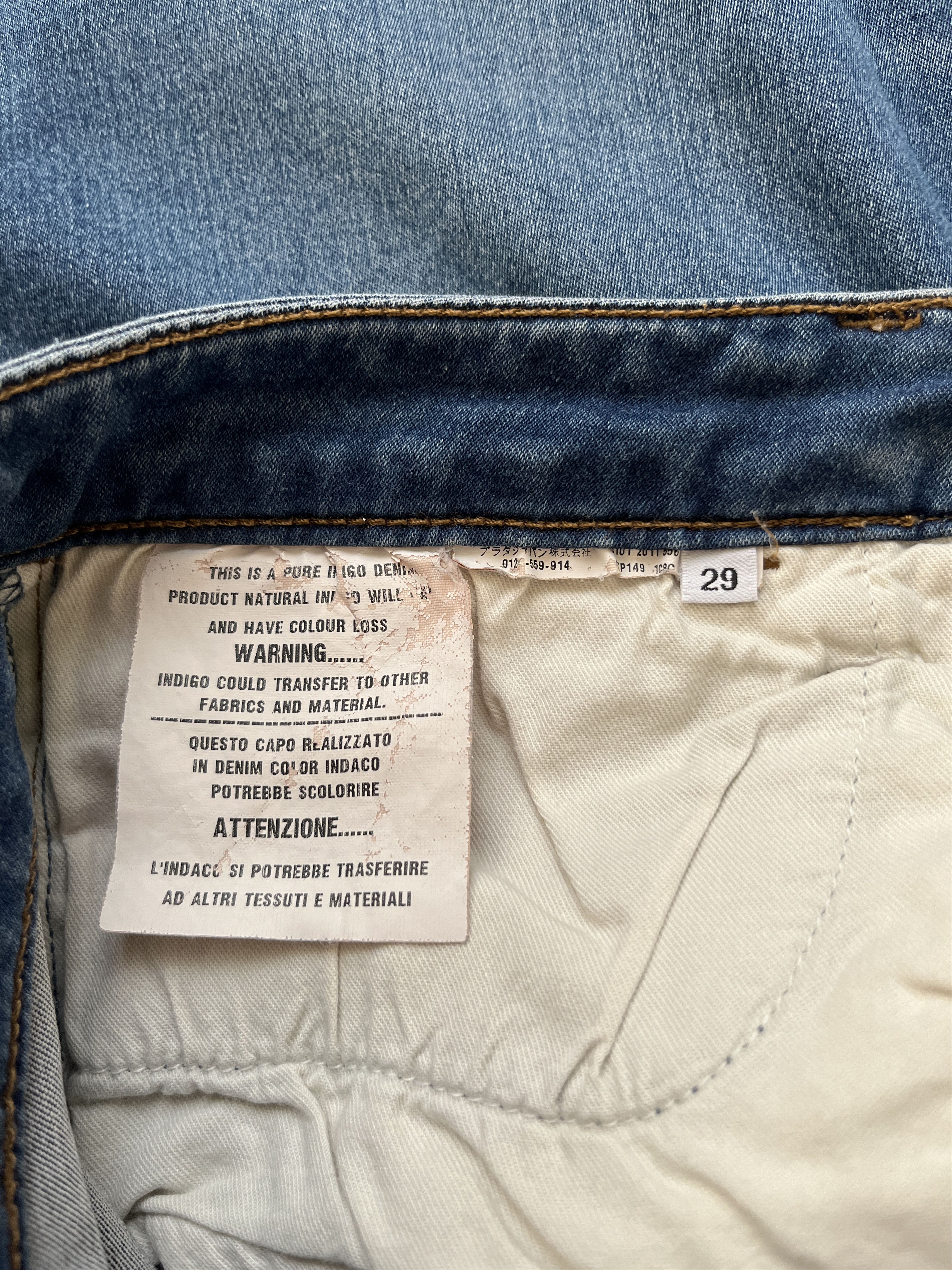Prada ⚡️QUICK SALE⚡️2011 Prada Blue Denim Jeans Pants Size 29" - 5 Thumbnail
