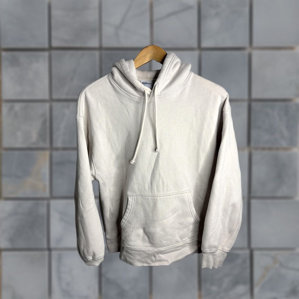 TNA VINTAGE? No — TNA Sweatfleece Hoodie Womens S White Cozy Fleece Boyfriend Pullover Pocket Shirt? Size S / US 4 / IT 40 - 1 Thumbnail