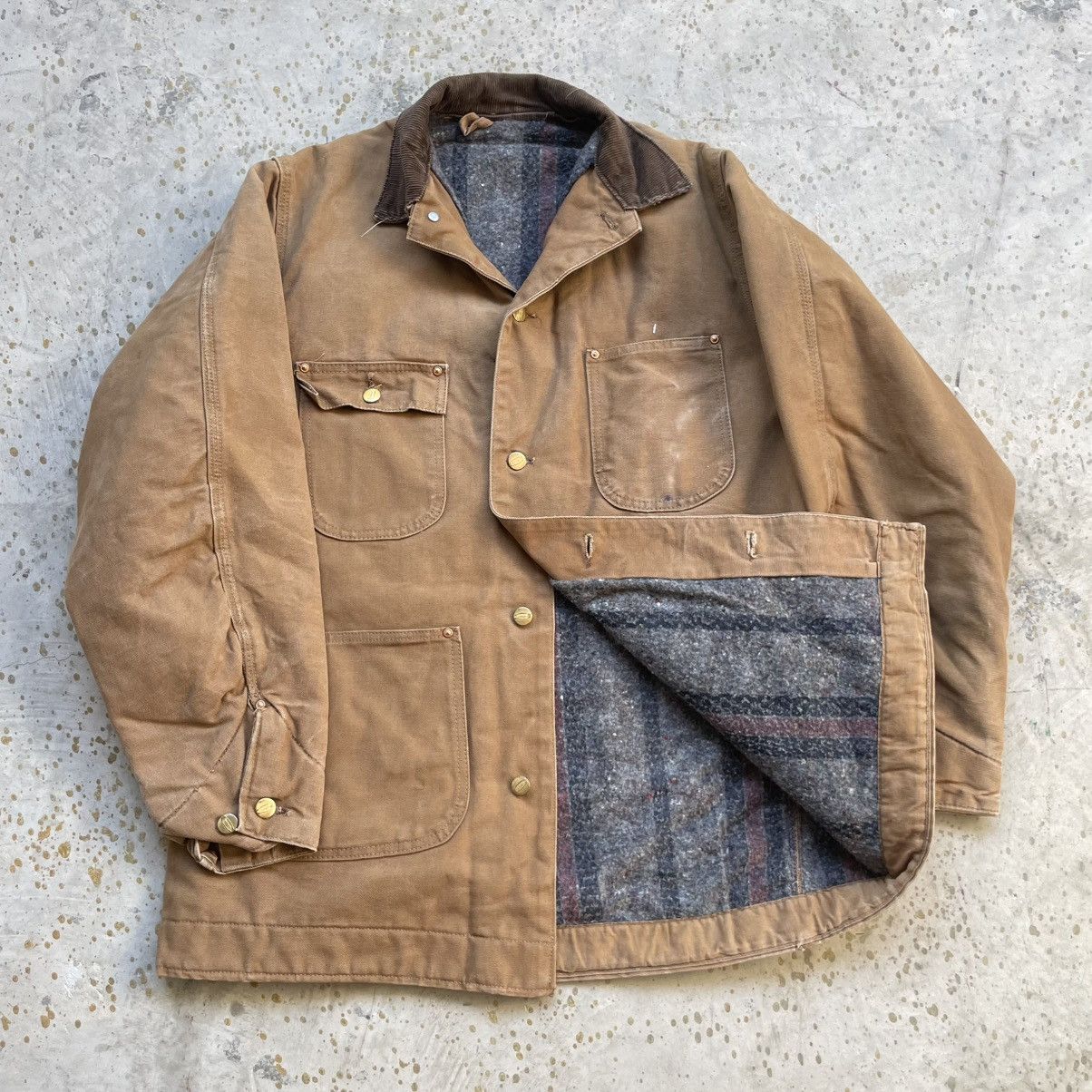 Carhartt Vintage 70s brown Carhartt chore jacket Size US XL / EU 56 / 4 - 3 Thumbnail