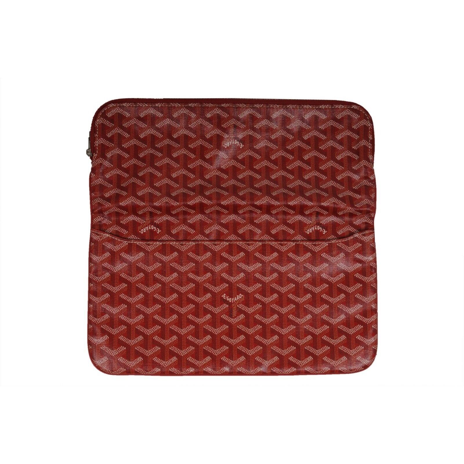 Goyard Saint Marie Clutch Bag Red Coated Canvas - 02250 Size ONE SIZE - 5 Thumbnail