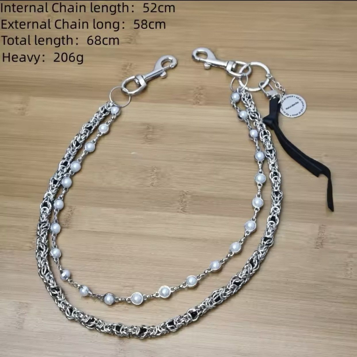 Japanese Brand × Jewelry 2 Layer Natural Echo Pearled Wallet Chain Size ONE SIZE - 2 Thumbnail