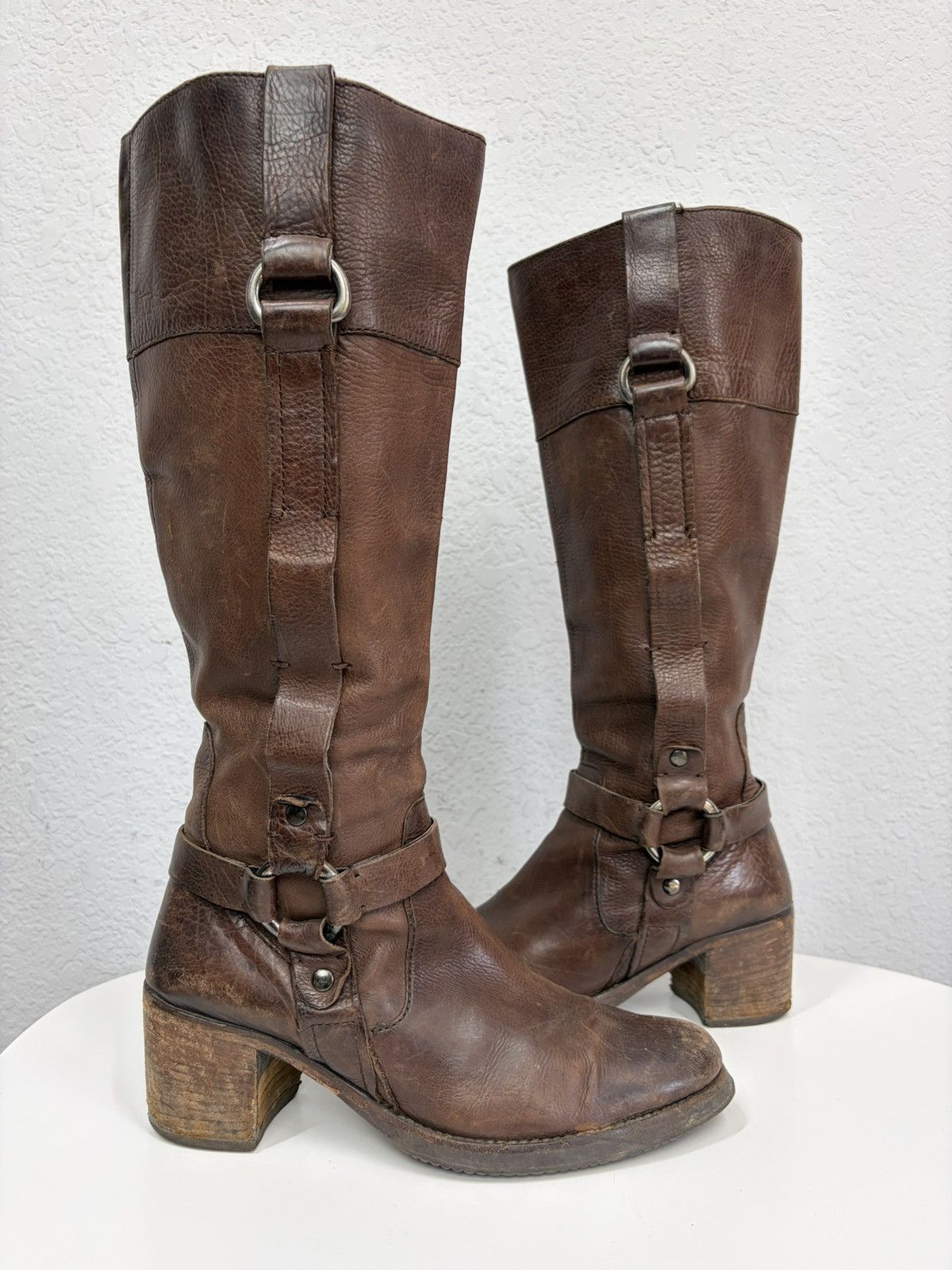 If Six Was Nine A.S. 98 Avant Garde Archive Leather Belted Boots Size US 9 / IT 39 - 14 Thumbnail