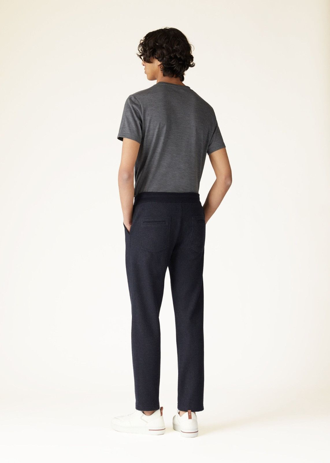 Loro Piana o1srvl11e1224 Leisure Jersey Pant in Navy Blue Size US 28 / EU 44 - 3 Thumbnail