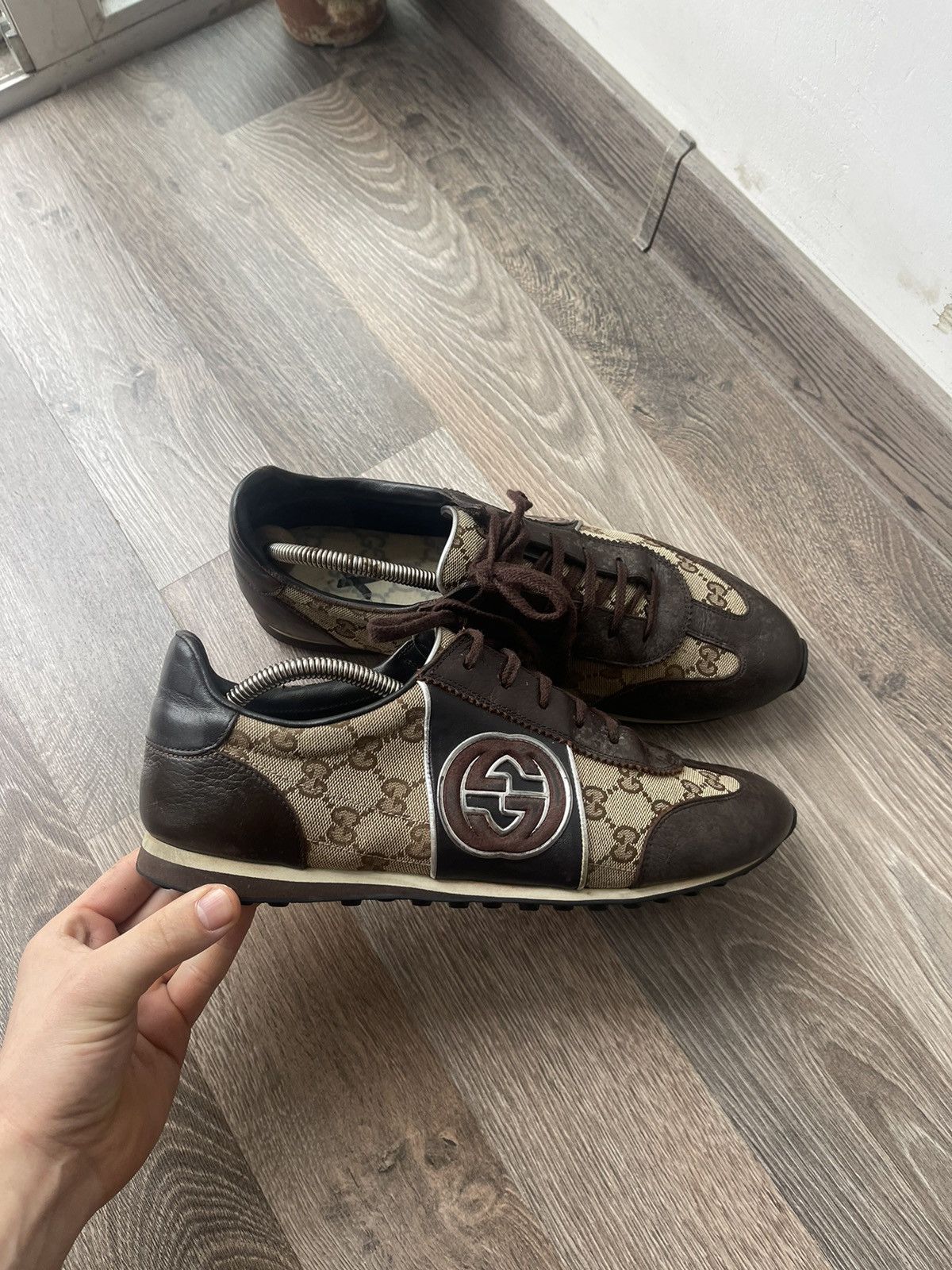Gucci Gucci Logo GG Sneakers Men's Size 9 multilogo monogram Size US 9 / EU 42 - 4 Thumbnail