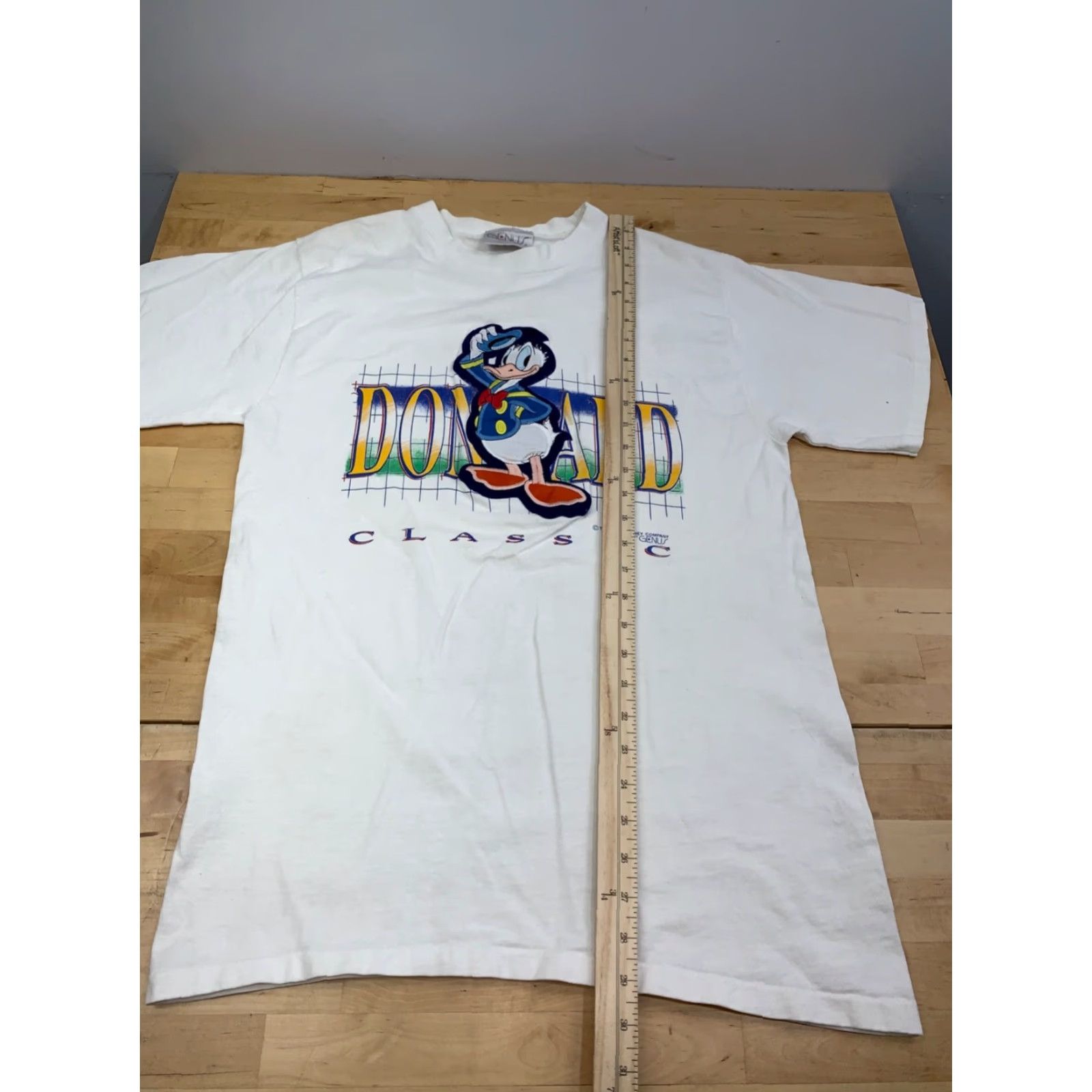 Vintage VINTAGE Donald Duck Shirt Mens M White 90s Disney Cotton T-Shirt Short Sleeve Crew Neck Genus United States Men M White 90s Shirt Size US M / EU 48-50 / 2 - 3 Thumbnail