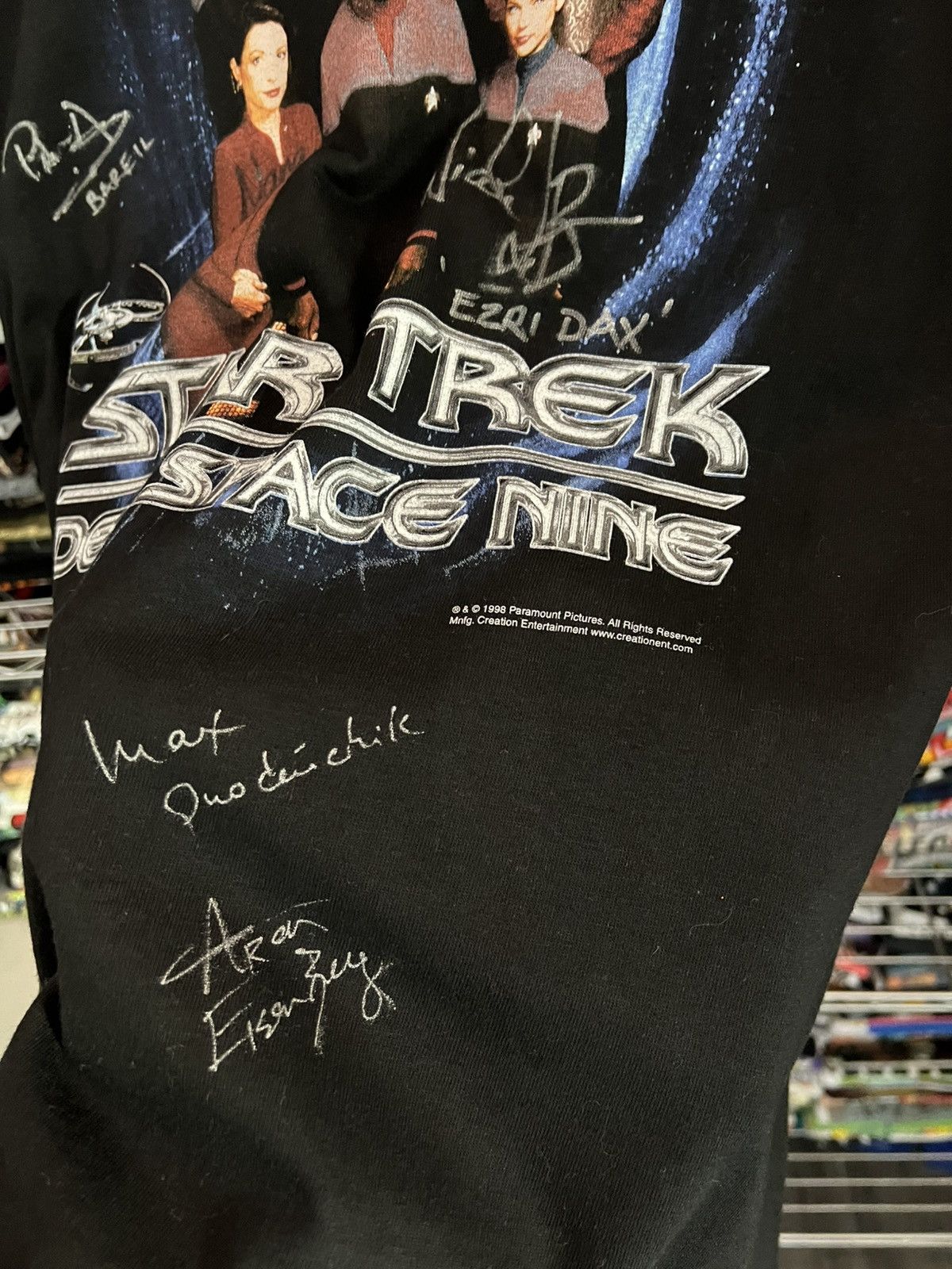 Vintage 1998 Star Trek Deep Space Nine Promo Movie Tee Size US L / EU 52-54 / 3 - 5 Thumbnail