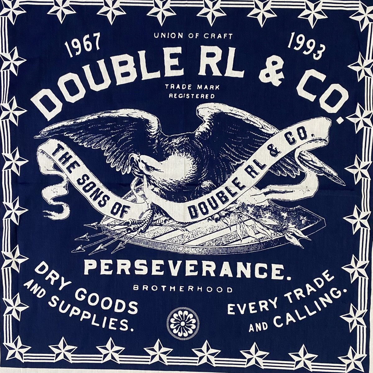 RRL Ralph Lauren ‼️LAST DROP‼️ RRL Bandana True Indigo Blue Size ONE SIZE - 7 Thumbnail