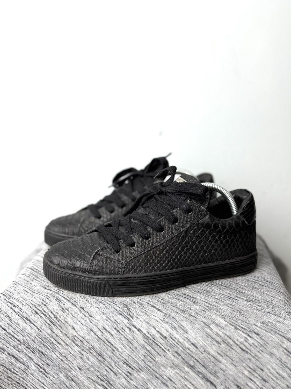 Dsquared2 Dsquared2 Snake Leather Sneakers Low Top Luxury Size US 6.5 / EU 39-40 - 4 Thumbnail
