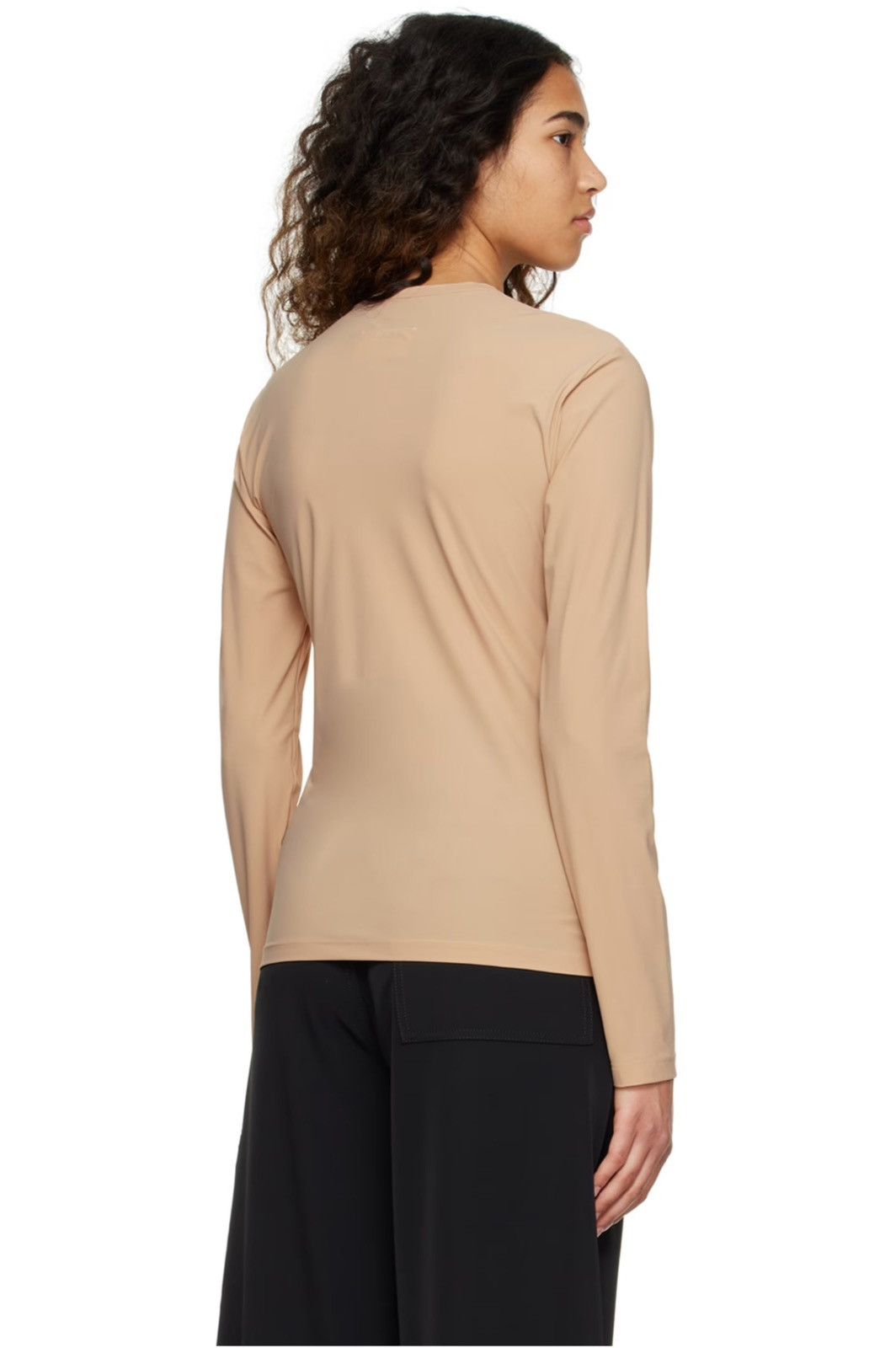 Maison Margiela !DS! SS23 Maison Margiela Printed Logo Beige Long Sleeve Size L / US 10 / IT 46 - 4 Thumbnail