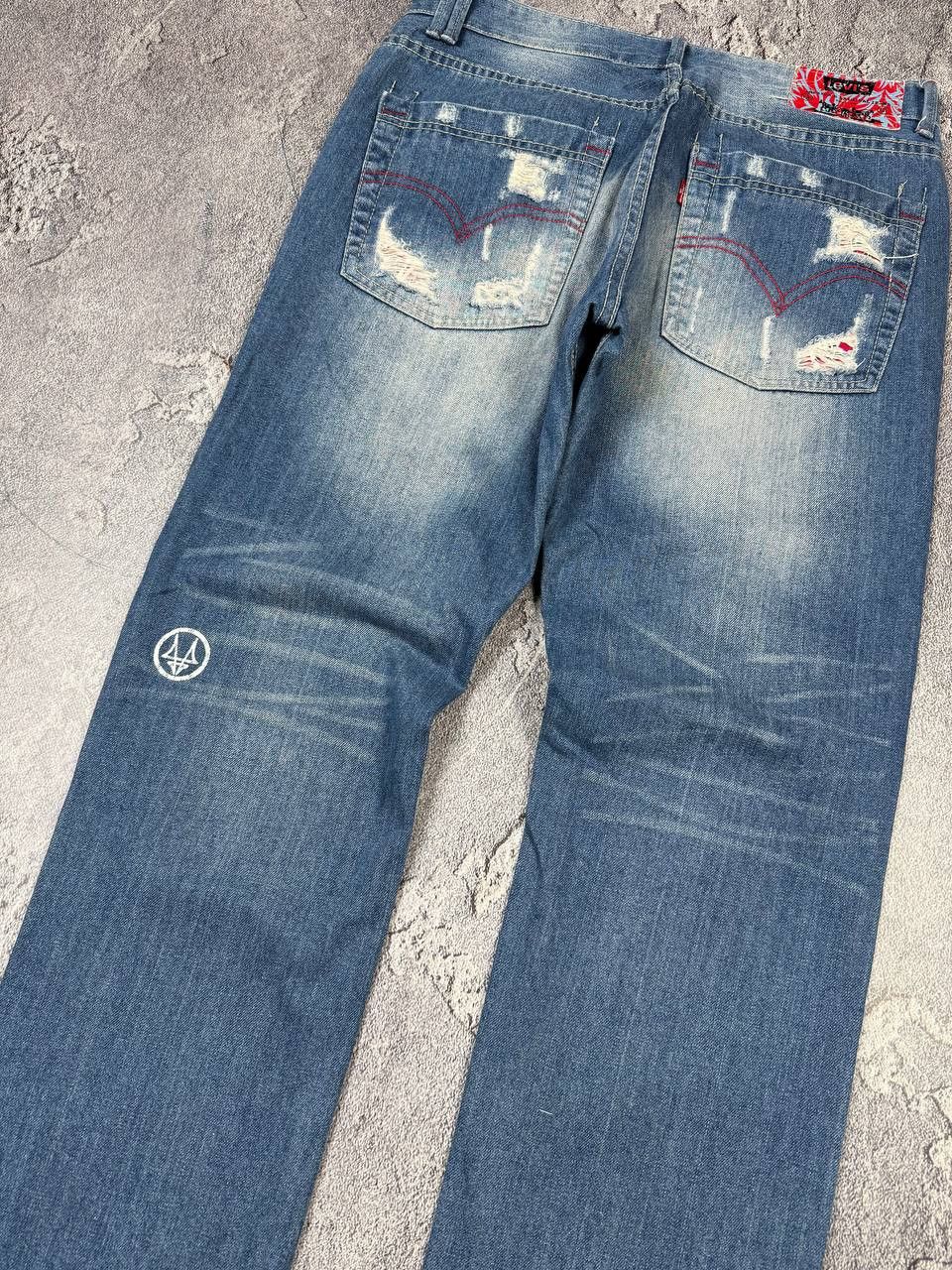 CLOT × Levi's Rare Levi's X Fragment Distressed Archieve Denim Y2K Size US 34 / EU 50 - 16 Thumbnail
