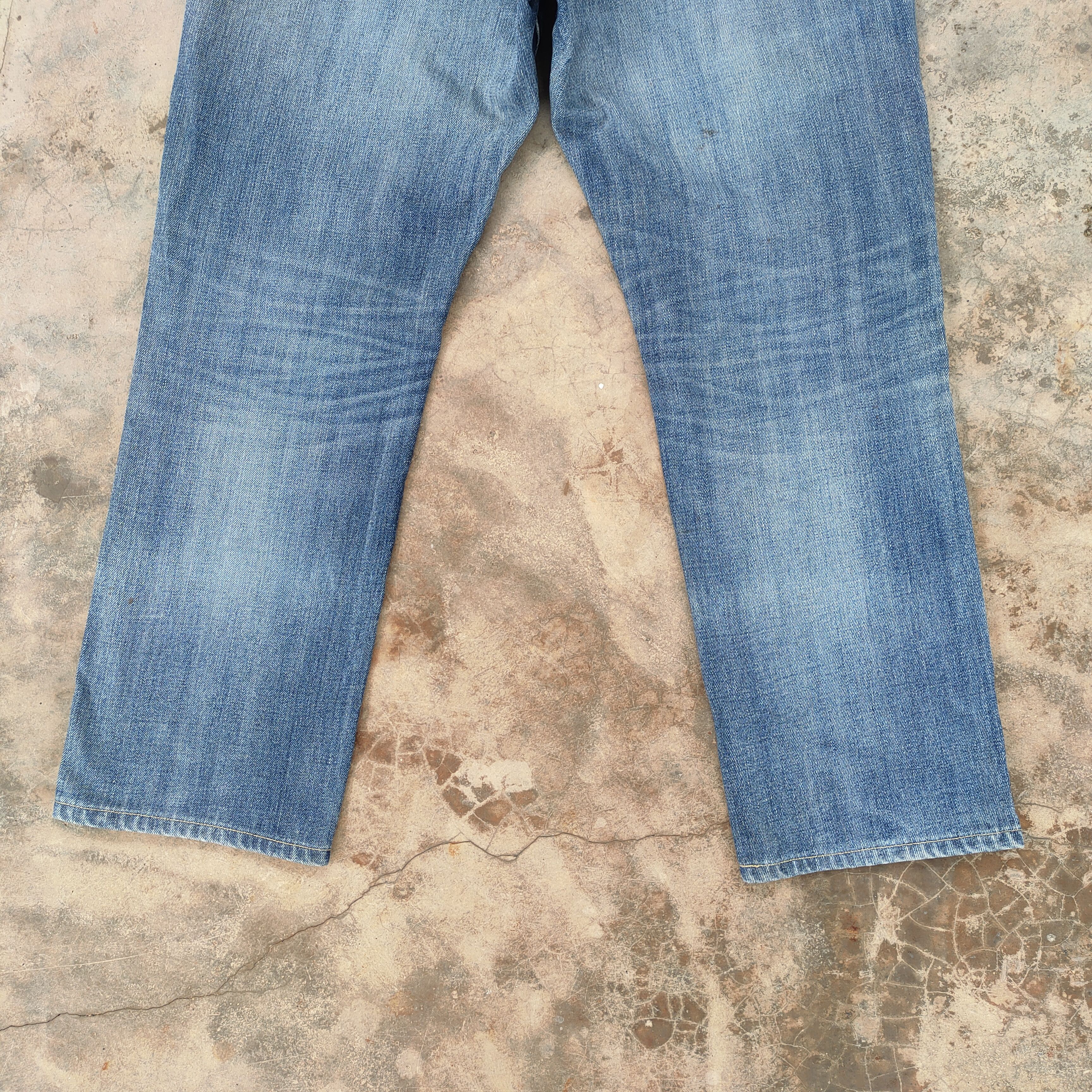 Japanese Brand × Jean × Vintage VINTAGE JAPANESE FADED RIPPED JEANS DENIM PANTS Size US 37 - 13 Thumbnail