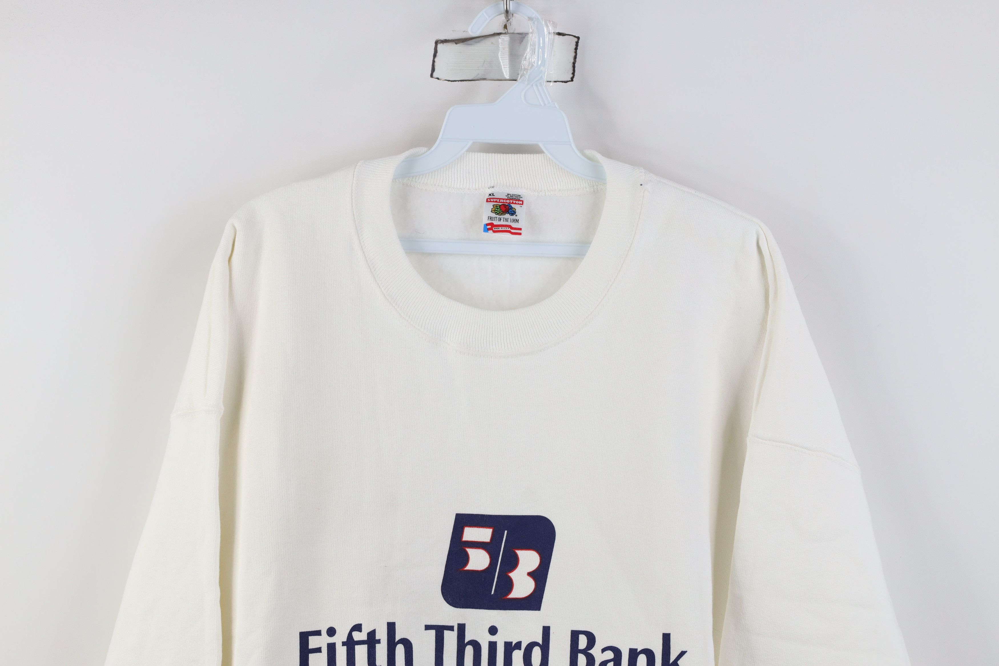 Vintage Vintage 90s Heavyweight Fifth Third Bank Sweatshirt USA Size US XL / EU 56 / 4 - 2 Thumbnail