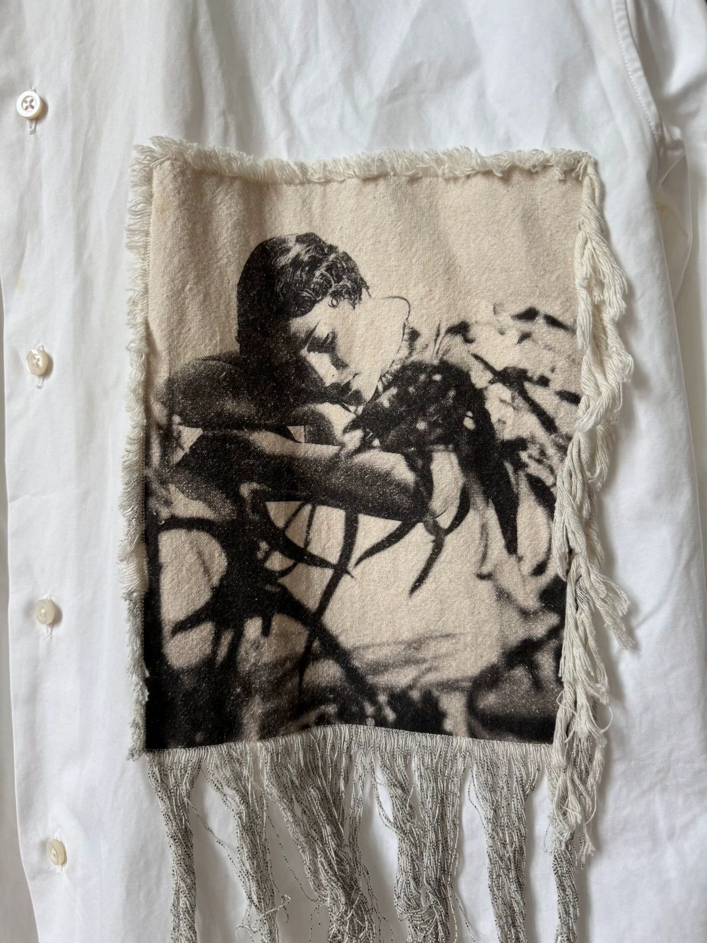 Jil Sander JIL SANDER Portrait Sticker Loose Shirt Jacket Size US L / EU 52-54 / 3 - 4 Thumbnail