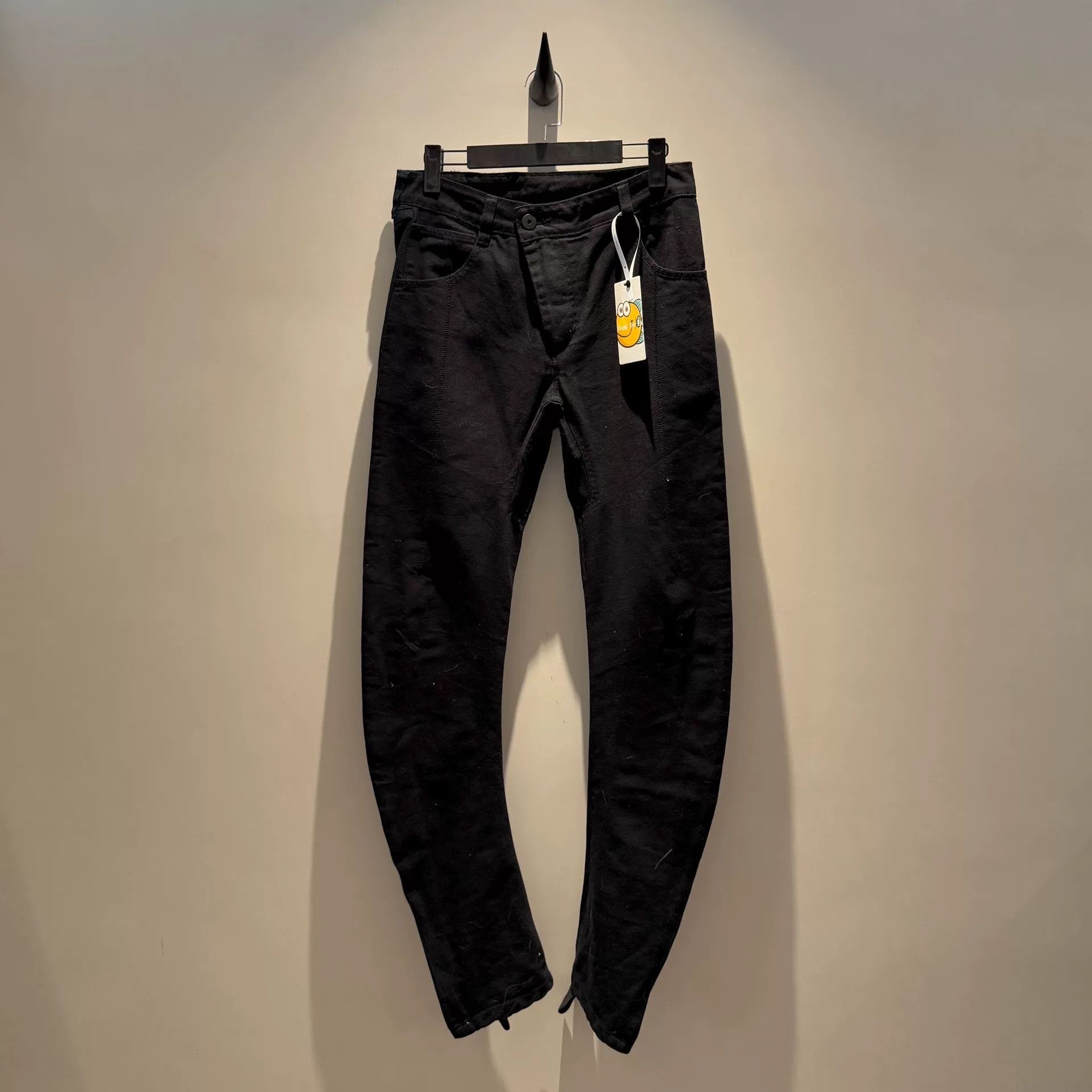 Boris Bidjan Saberi boris bidjan saber unique black trousers Size US 31 - 1 Thumbnail