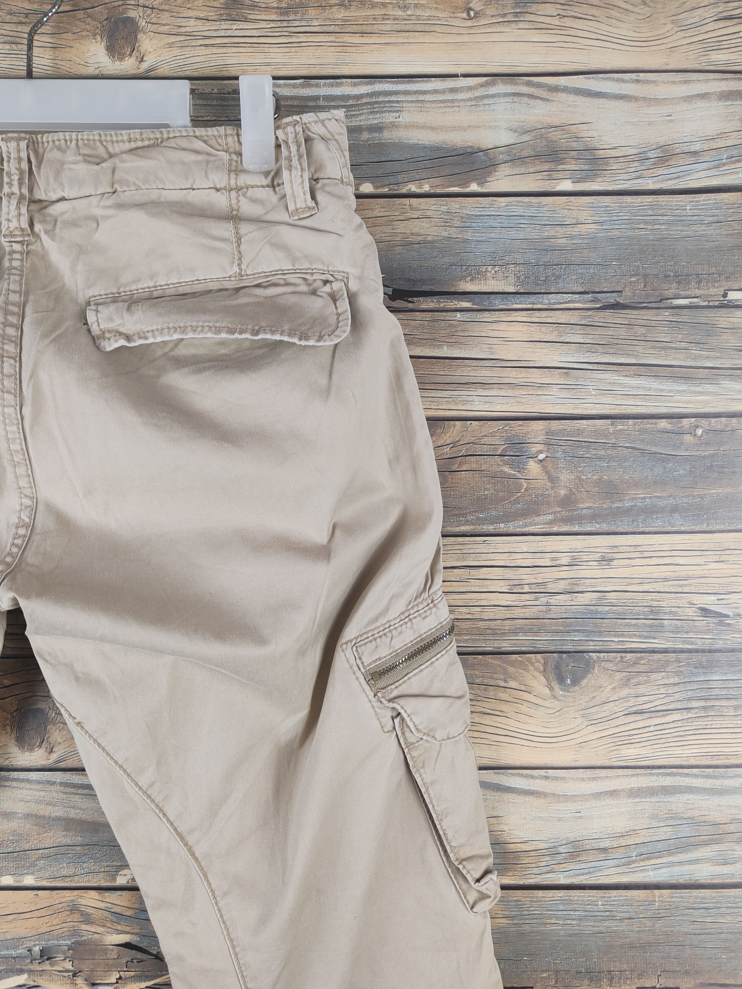 Japanese Brand DL X'tyle Beige Multipocket Cargo Pants #1920 Size US 30 / EU 46 - 10 Thumbnail