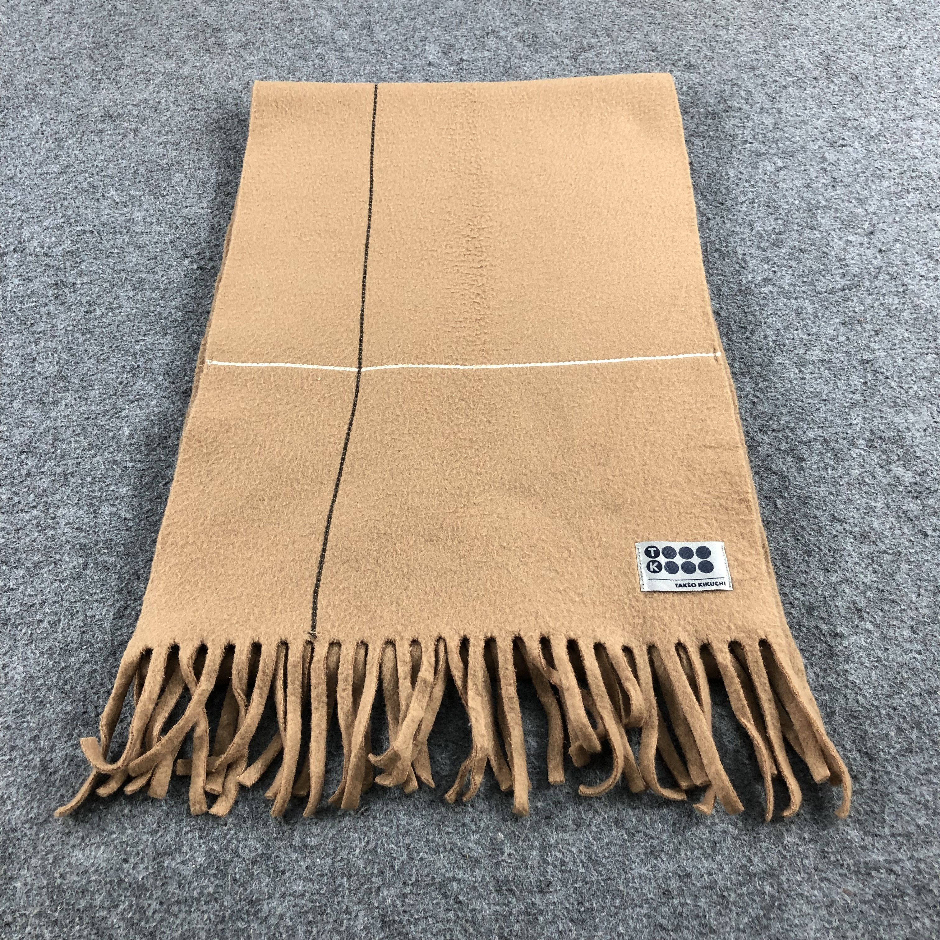 Takeo Kikuchi Takeo Kikuchi Wool Scarf Muffler V829 Size ONE SIZE - 1 Thumbnail