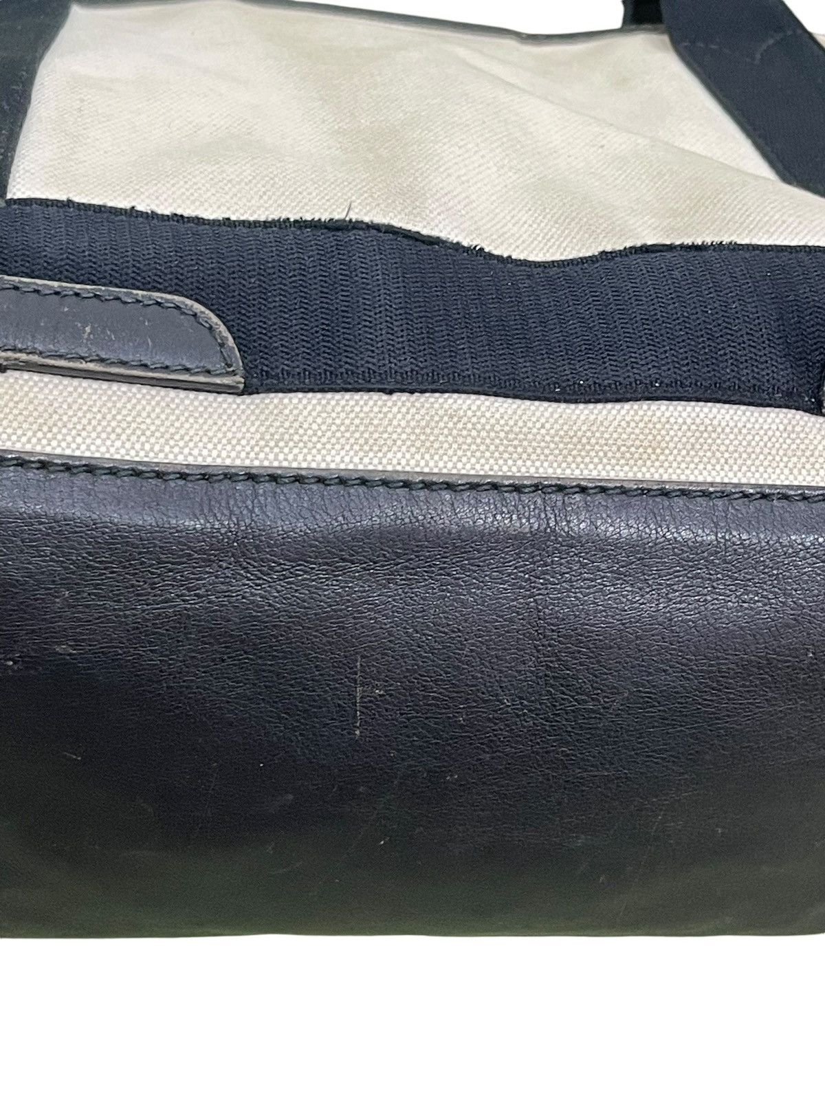 Balenciaga Balenciaga Paris Cotton Canvas Leather Tote Bag 9🟩 Size ONE SIZE - 14 Thumbnail