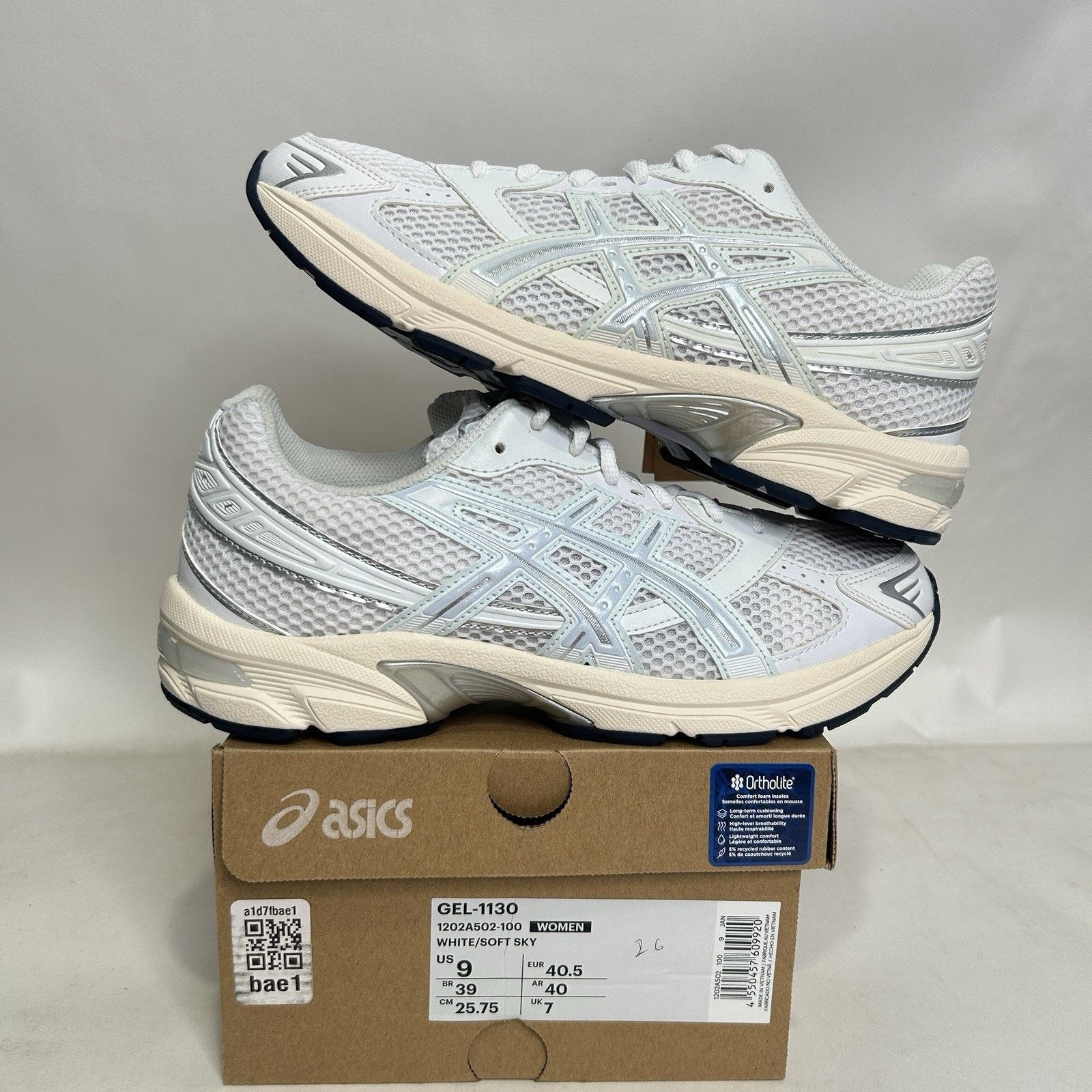 Asics ASICS WMNS Gel-1130 “White Soft Sky” Size US 9 / IT 39 - 1 Thumbnail