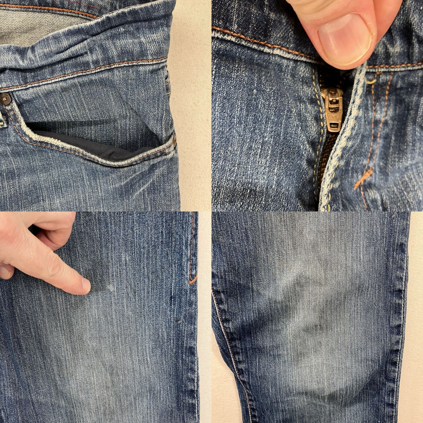 Levi's VTG Levi's Red Collection Jeans Mens 34x32 Blue Medium Wash Slim Straight Denim Bar? 5-Pocket Retro USA Classic Vintage Leather Patch Womens? Size US 34 / EU 50 - 9 Thumbnail