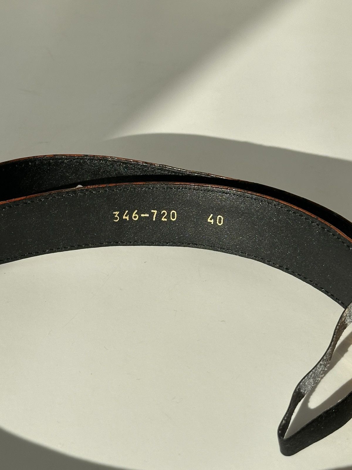 Escada ESCADA Golden Buckle Leather Belt archive y2k rap jewelry Size ONE SIZE - 6 Thumbnail
