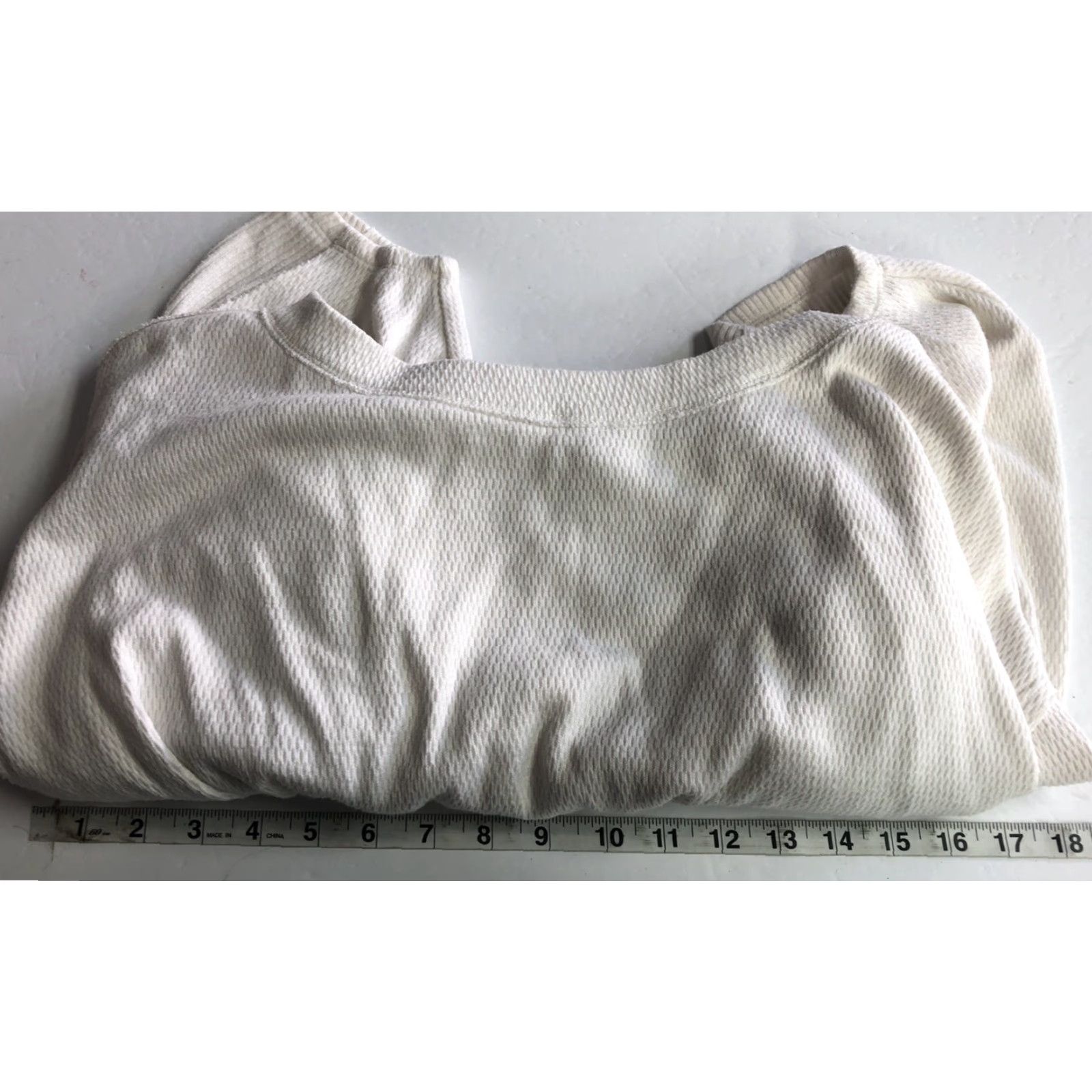 Vintage We The Free Sweater White Cropped XS Cotton Crewneck Beach Women Pullover Size XS / US 0-2 / IT 36-38 - 3 Thumbnail
