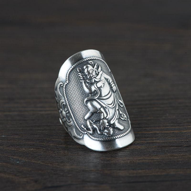 Japanese Brand × Jewelry Resizable Tide Totem Buddha Ring Size ONE SIZE - 3 Thumbnail