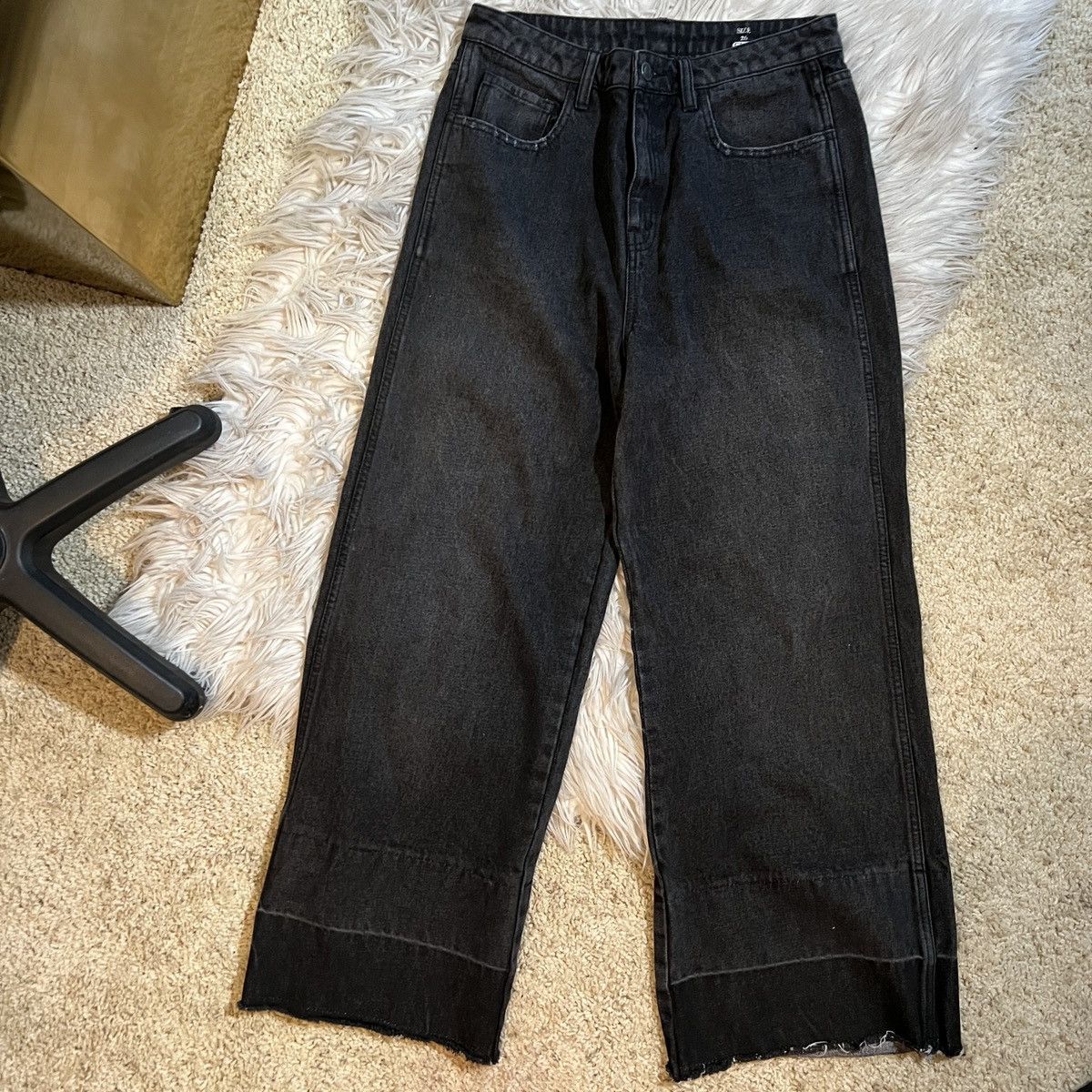 Robert Rodriguez Robert Rodriguez Black Baggy Denim Jeans Size 27" / US 4 / IT 40 - 1 Thumbnail