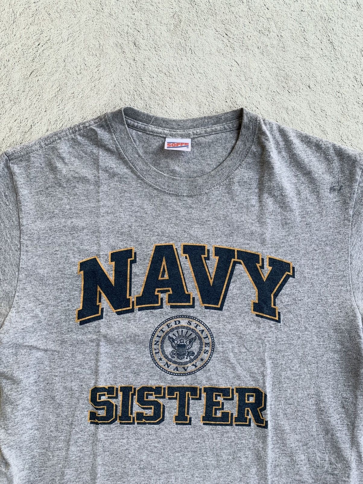 Vintage Tshirt NAVY SISTER US LOGO - Soffe Tag Size US M / EU 48-50 / 2 - 2 Thumbnail