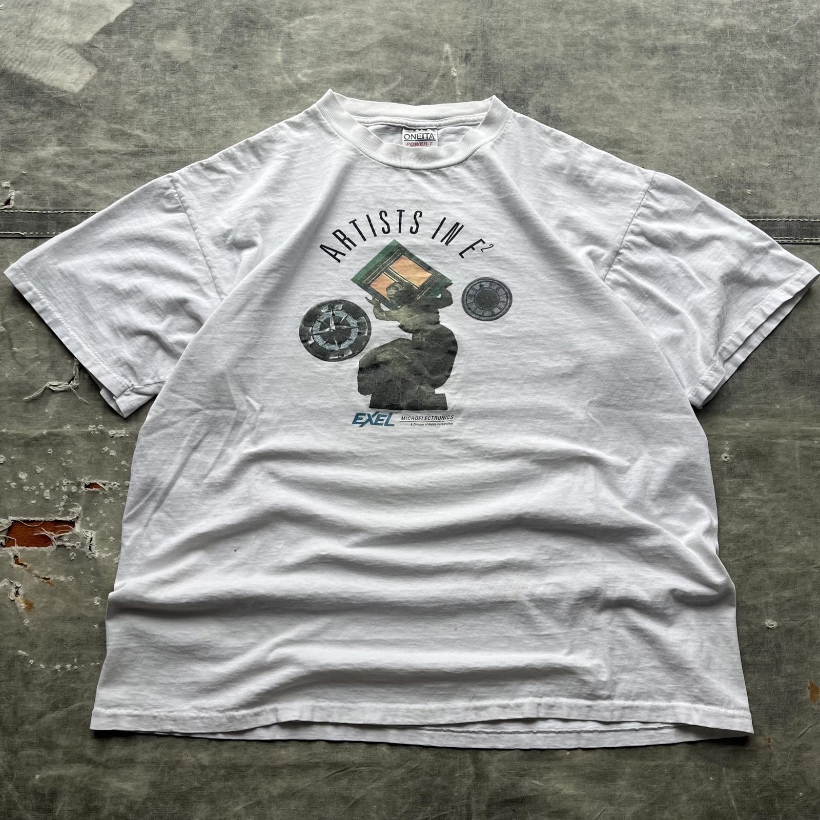Vintage Vintage 90s Sculpture Excel Art Collage Unique Shirt Size US XL / EU 56 / 4 - 1 Thumbnail