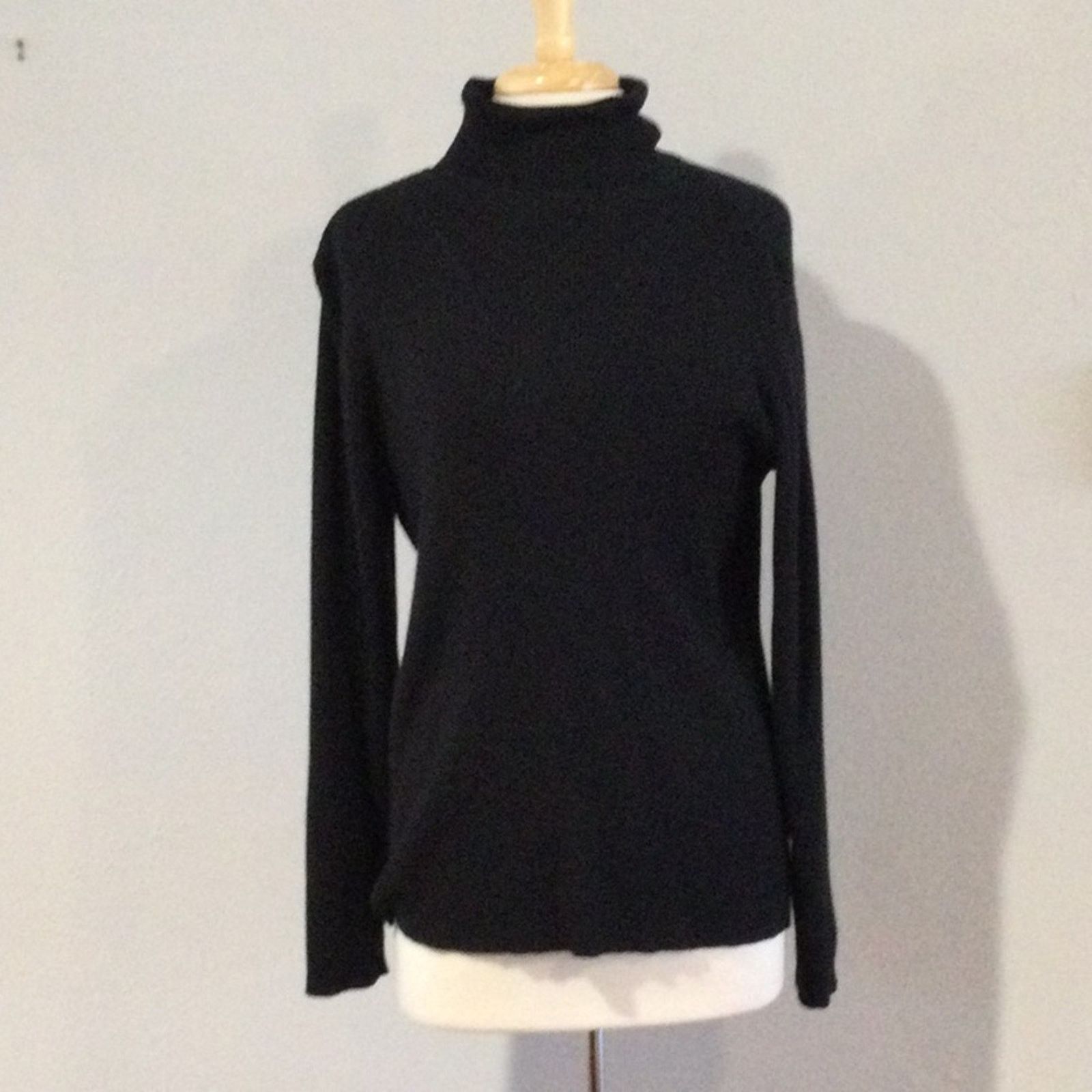 Other Cato Est. 1946 Black Rib Knit Turtleneck Size 22/24 W Size 4XL / US 24-26 - 1 Thumbnail